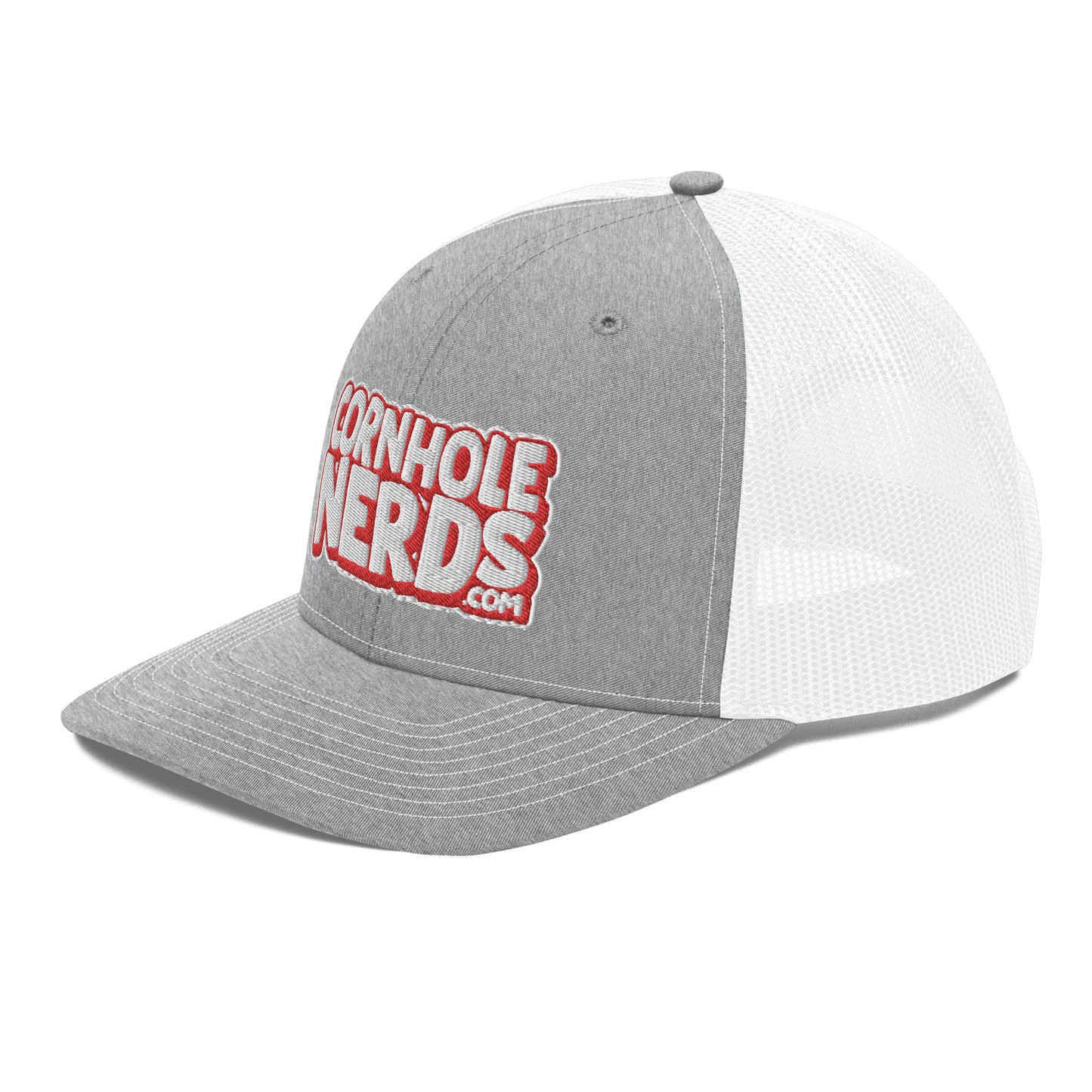 white/red nerds logo Richardson 112 snapback Trucker hat