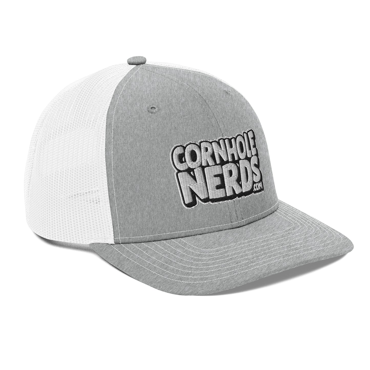 White/Black Nerds logo Richardson 112 snapback Trucker Hat