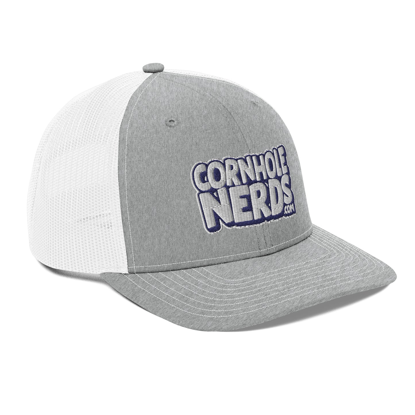 white/navy nerds logo Richardson 112 snapback Trucker hat