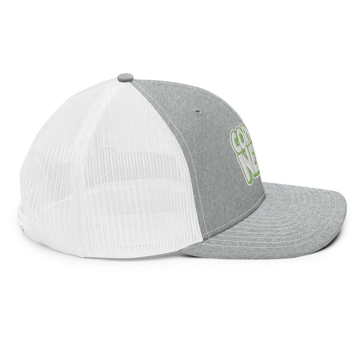 white/kiwi green nerds logo Richardson 112 snapback Trucker hat