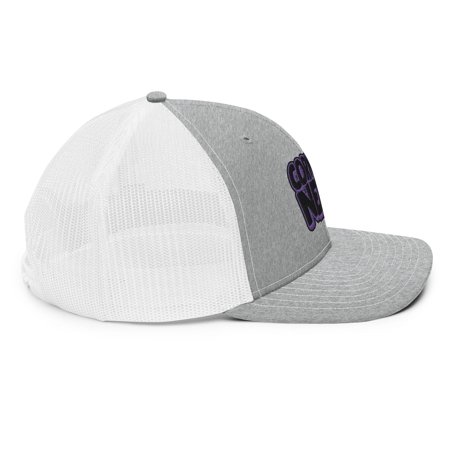 black/purple nerds logo Richardson 112 snapback Trucker hat