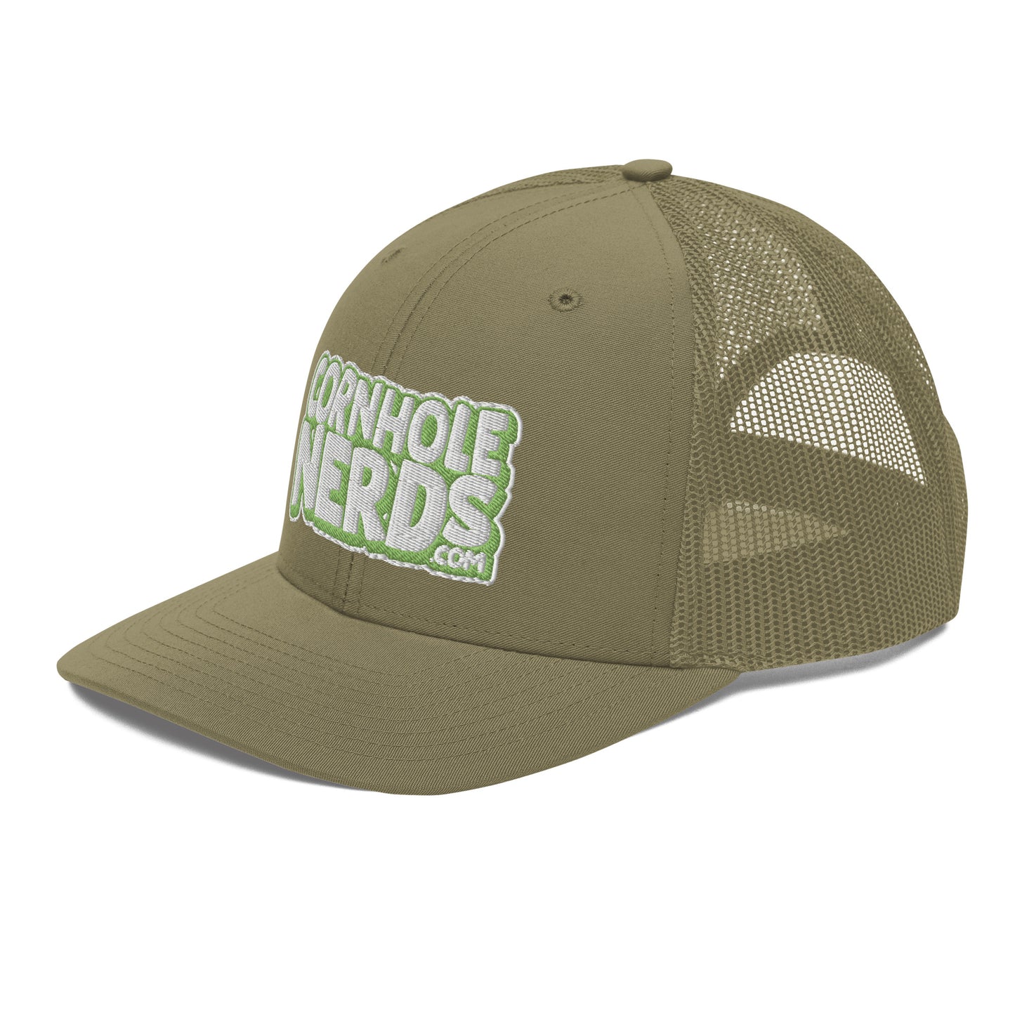 white/kiwi green nerds logo Richardson 112 snapback Trucker hat