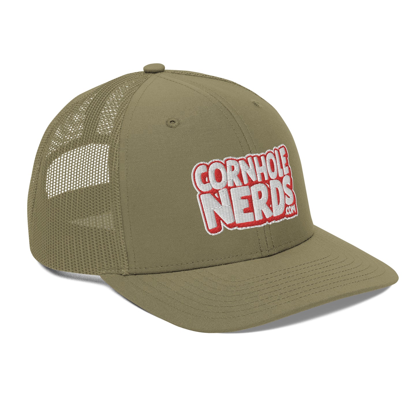 white/red nerds logo Richardson 112 snapback Trucker hat