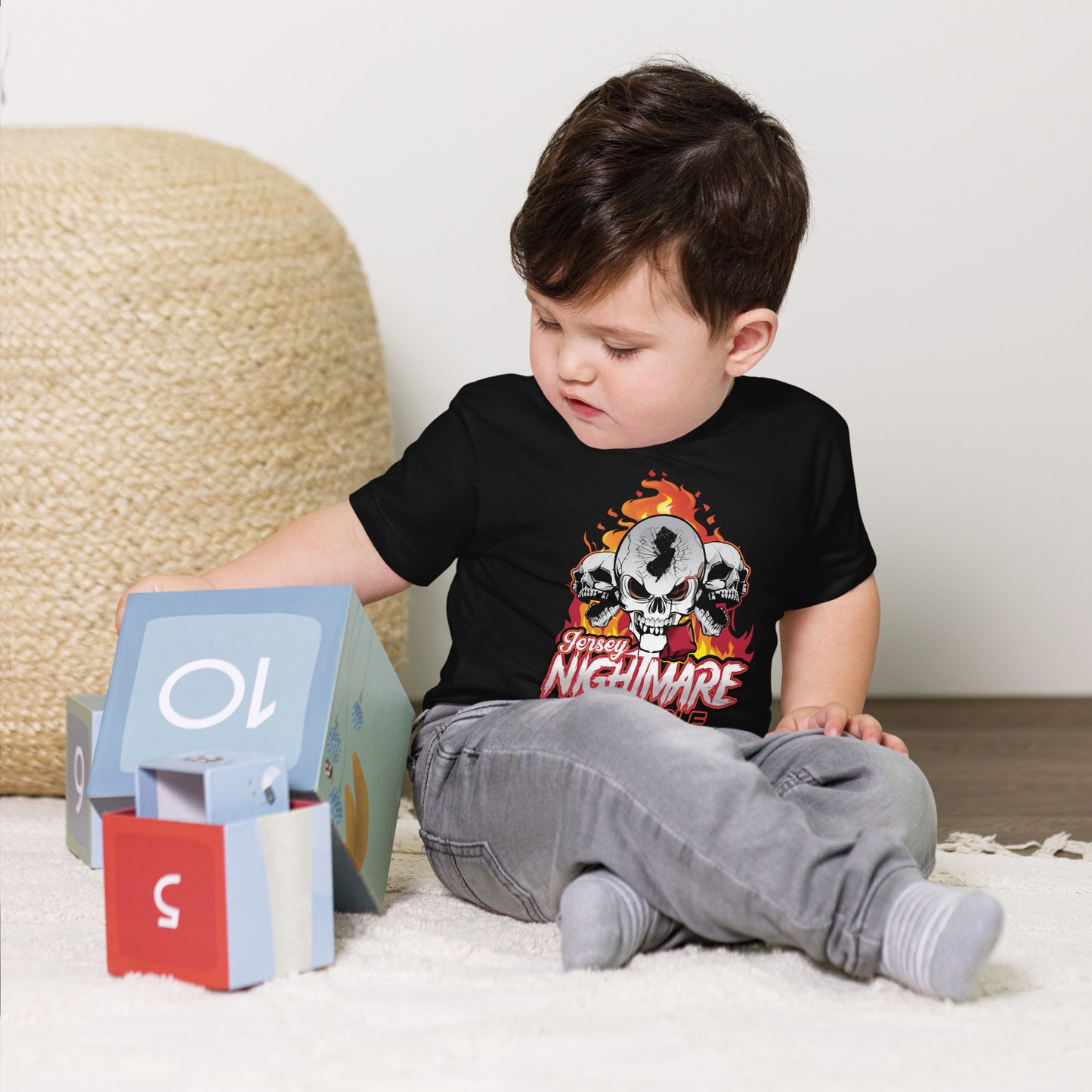 Jersey Nightmare Cornhole Toddler Short Sleeve Tee