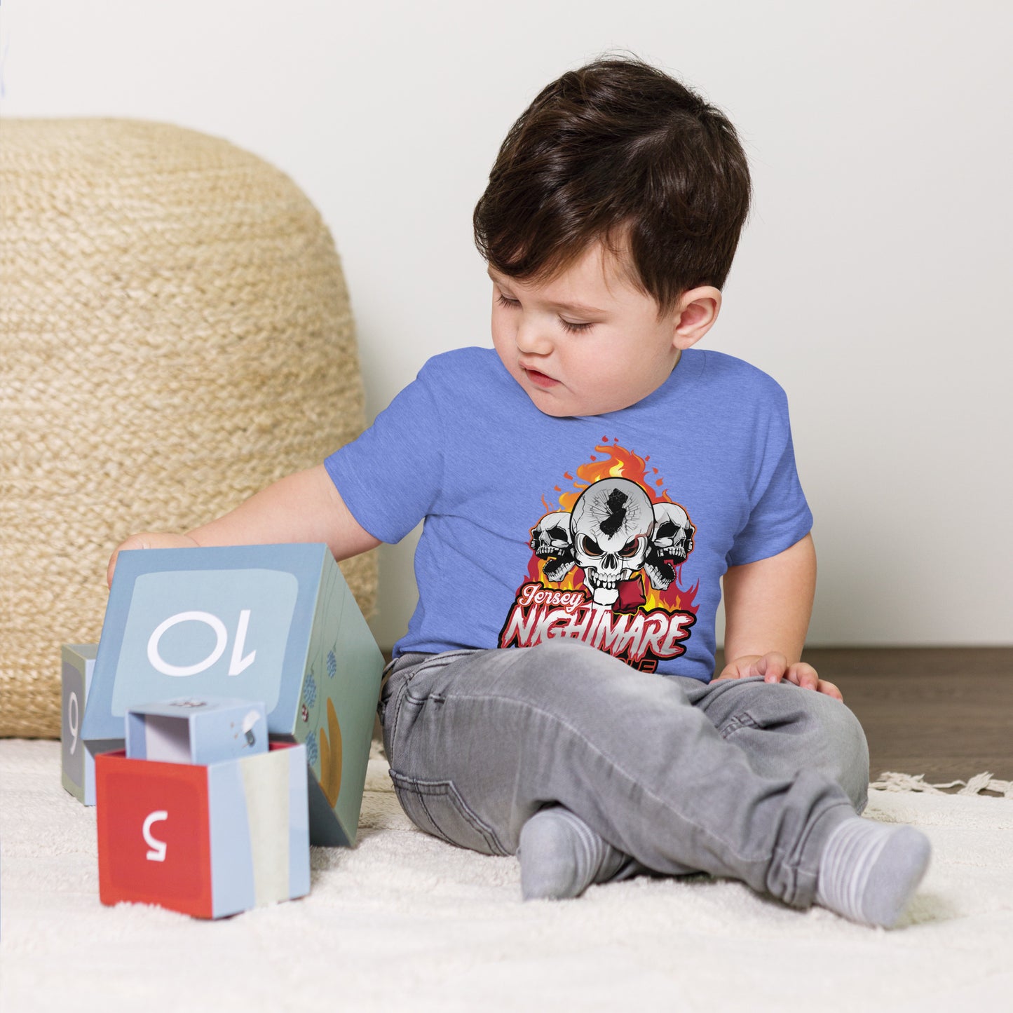 Jersey Nightmare Cornhole Toddler Short Sleeve Tee
