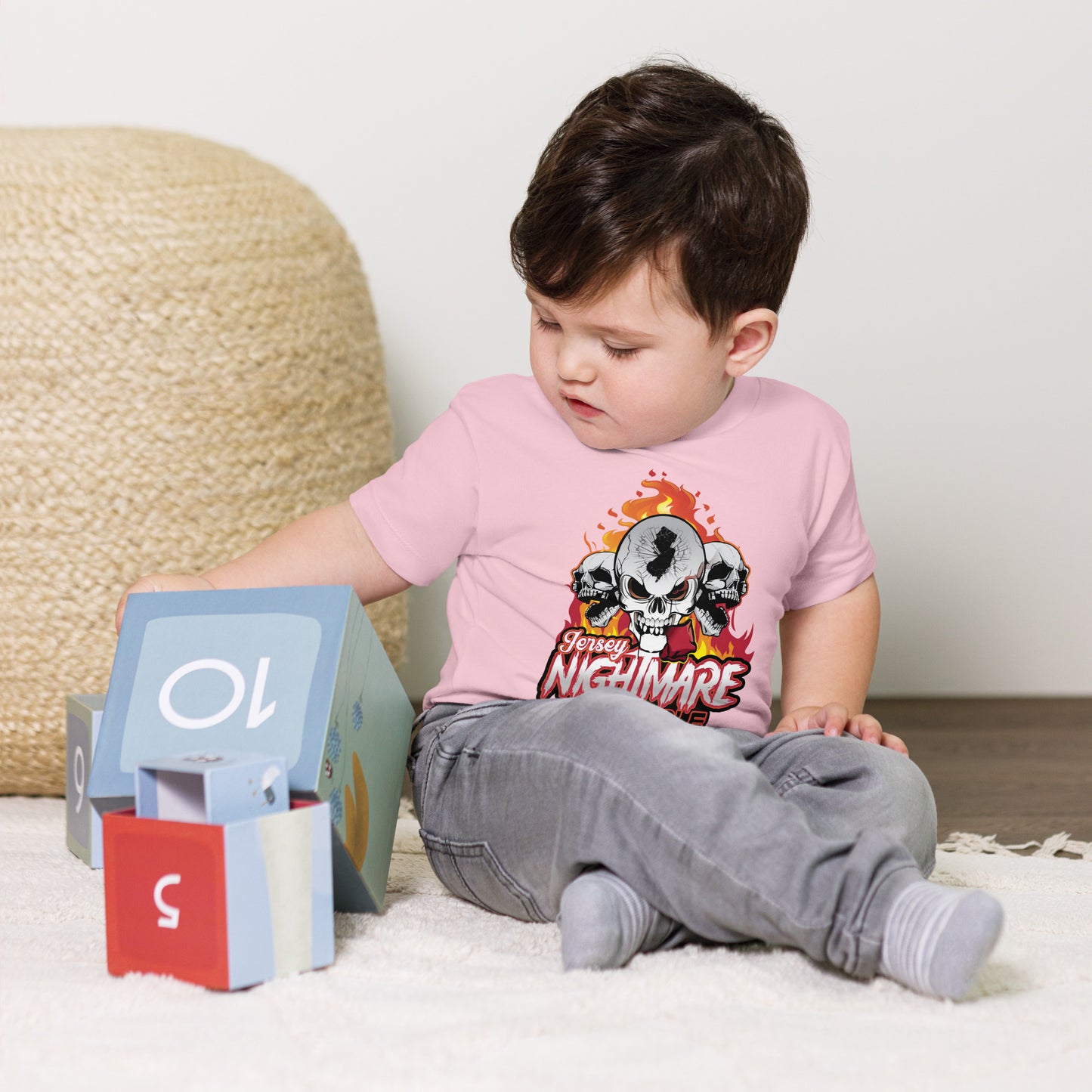 Jersey Nightmare Cornhole Toddler Short Sleeve Tee