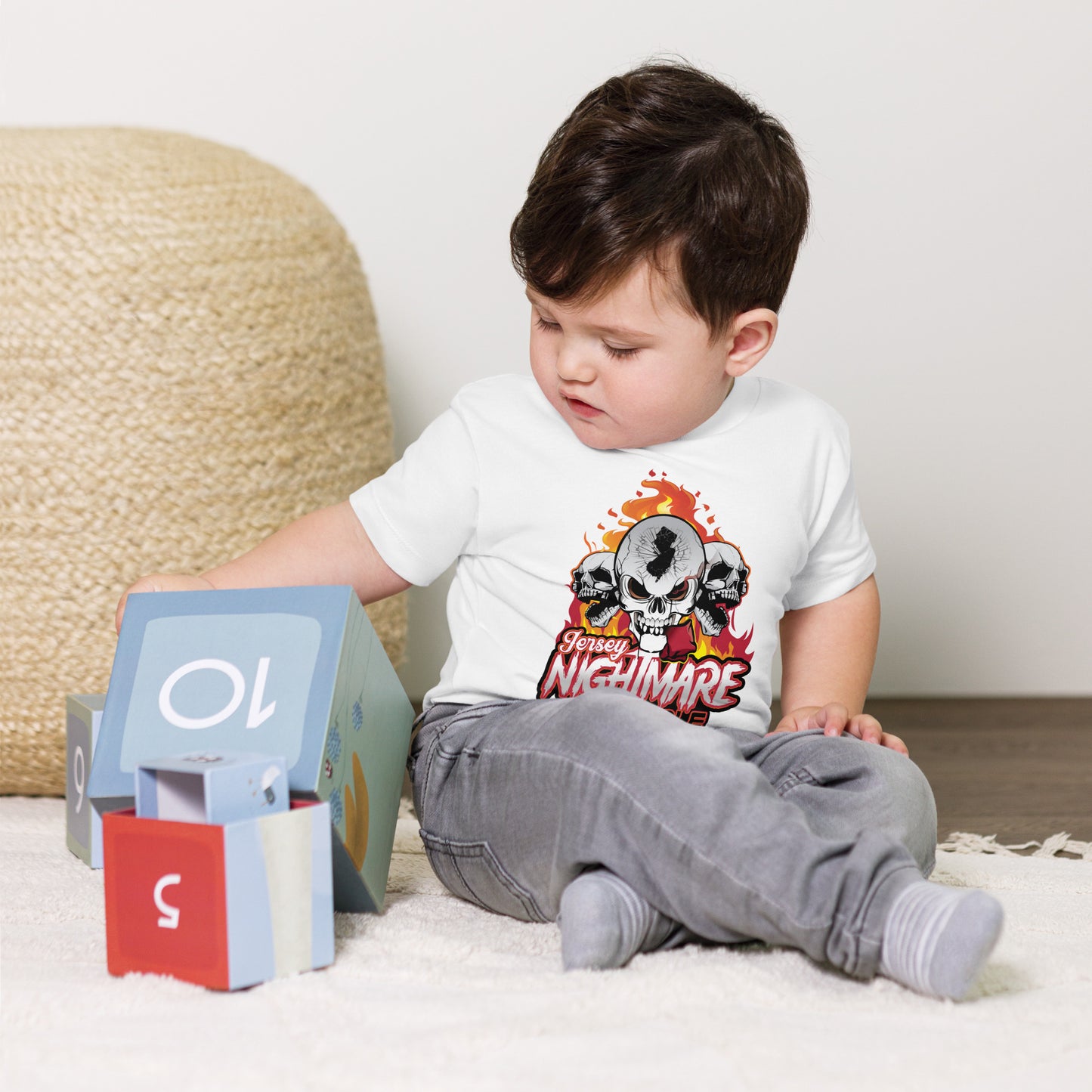 Jersey Nightmare Cornhole Toddler Short Sleeve Tee