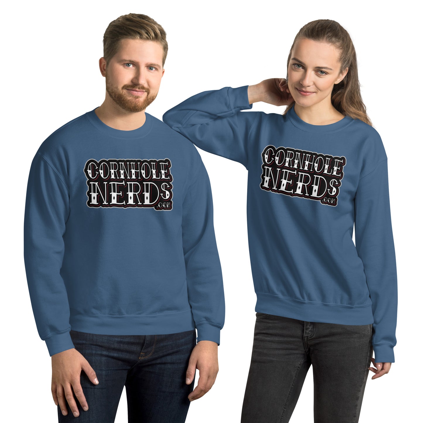 Cornhole Nerds Tattoo logo Unisex Sweatshirt