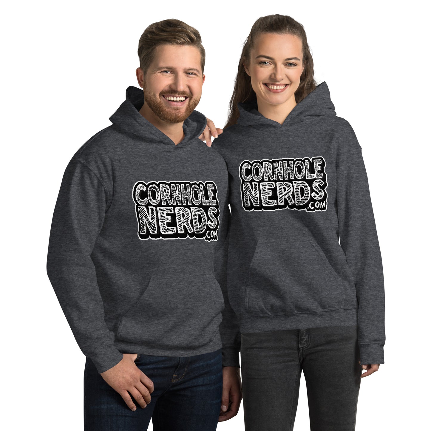 Cornhole Nerds Chalk Board Unisex Hoodie