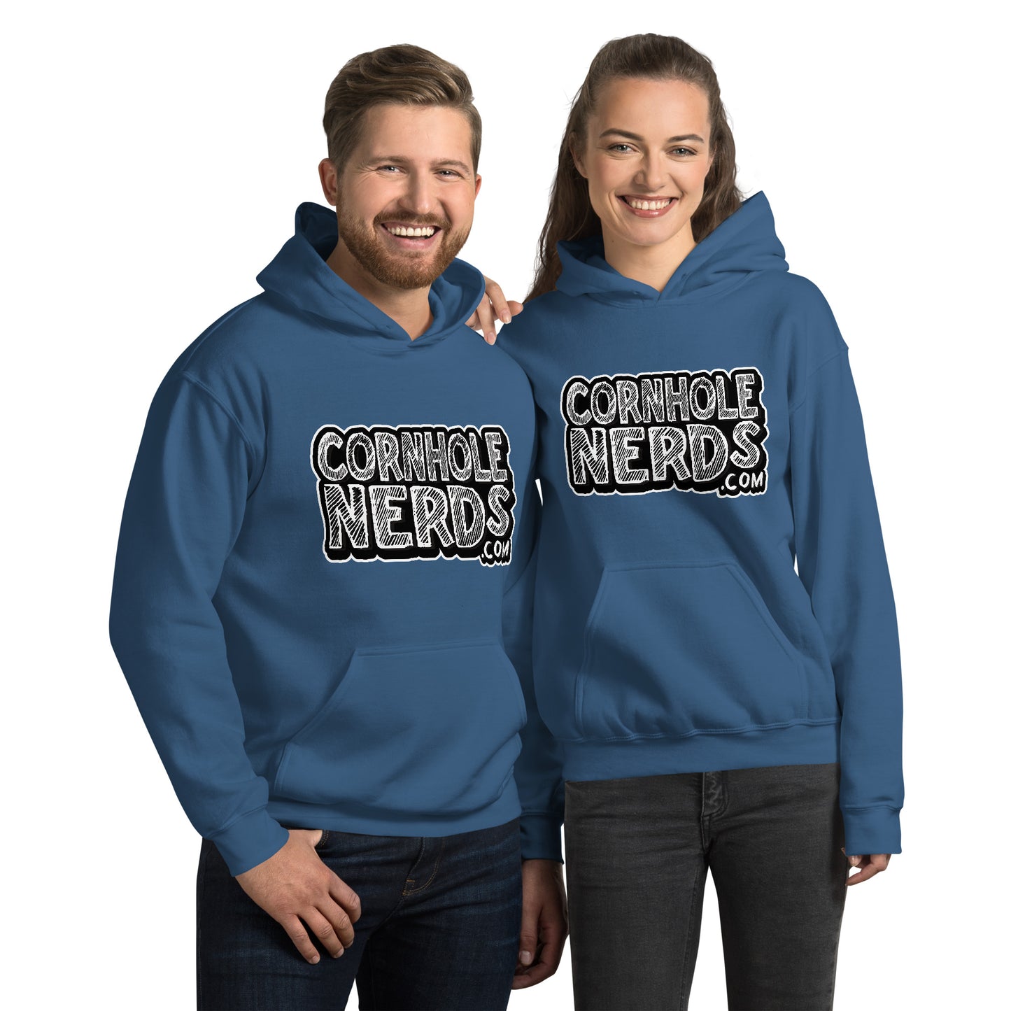 Cornhole Nerds Chalk Board Unisex Hoodie