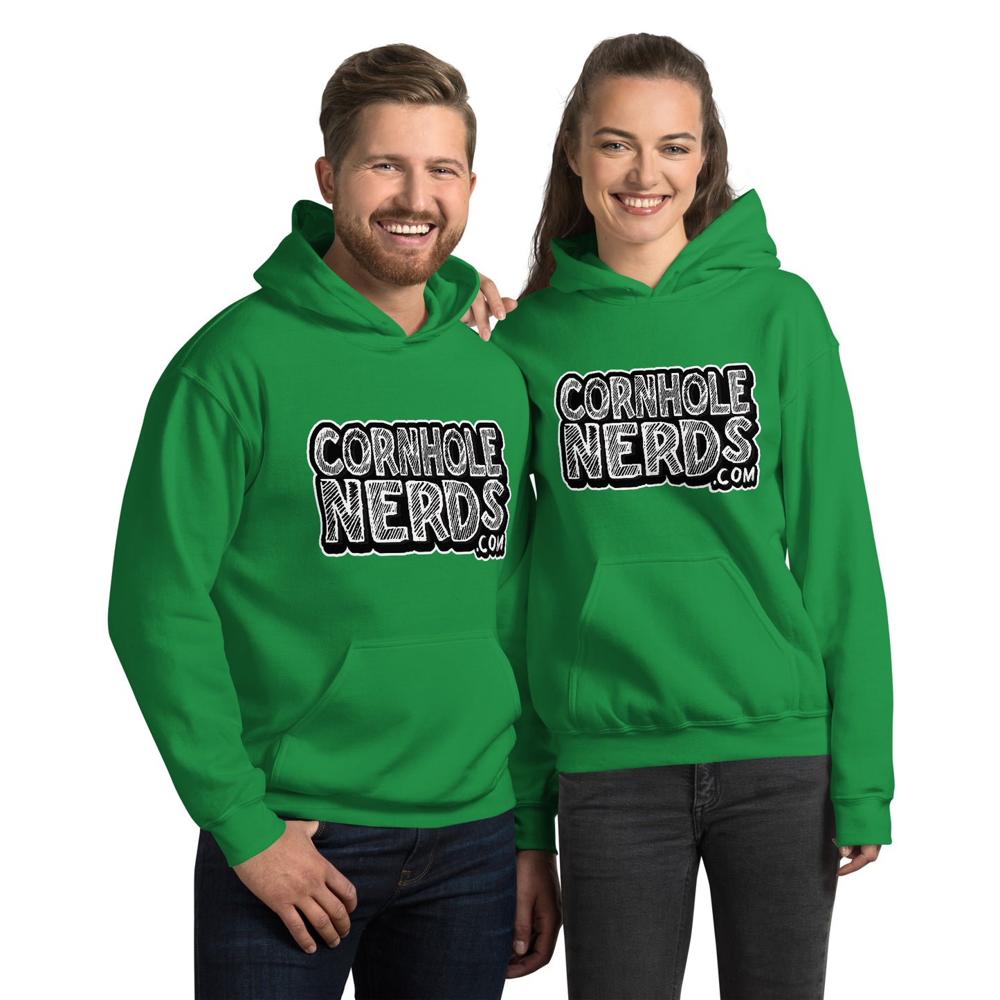 Cornhole Nerds Chalk Board Unisex Hoodie
