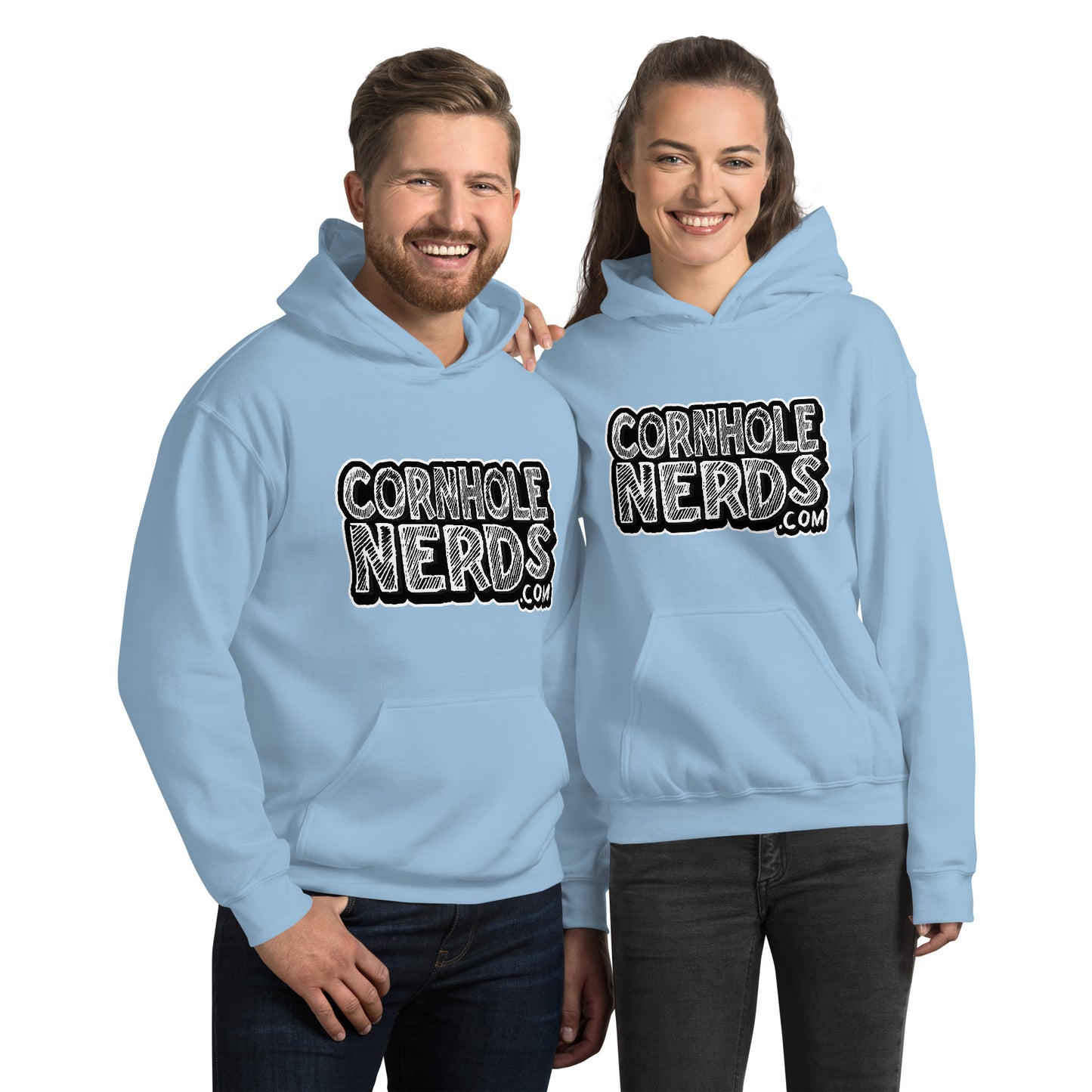 Cornhole Nerds Chalk Board Unisex Hoodie