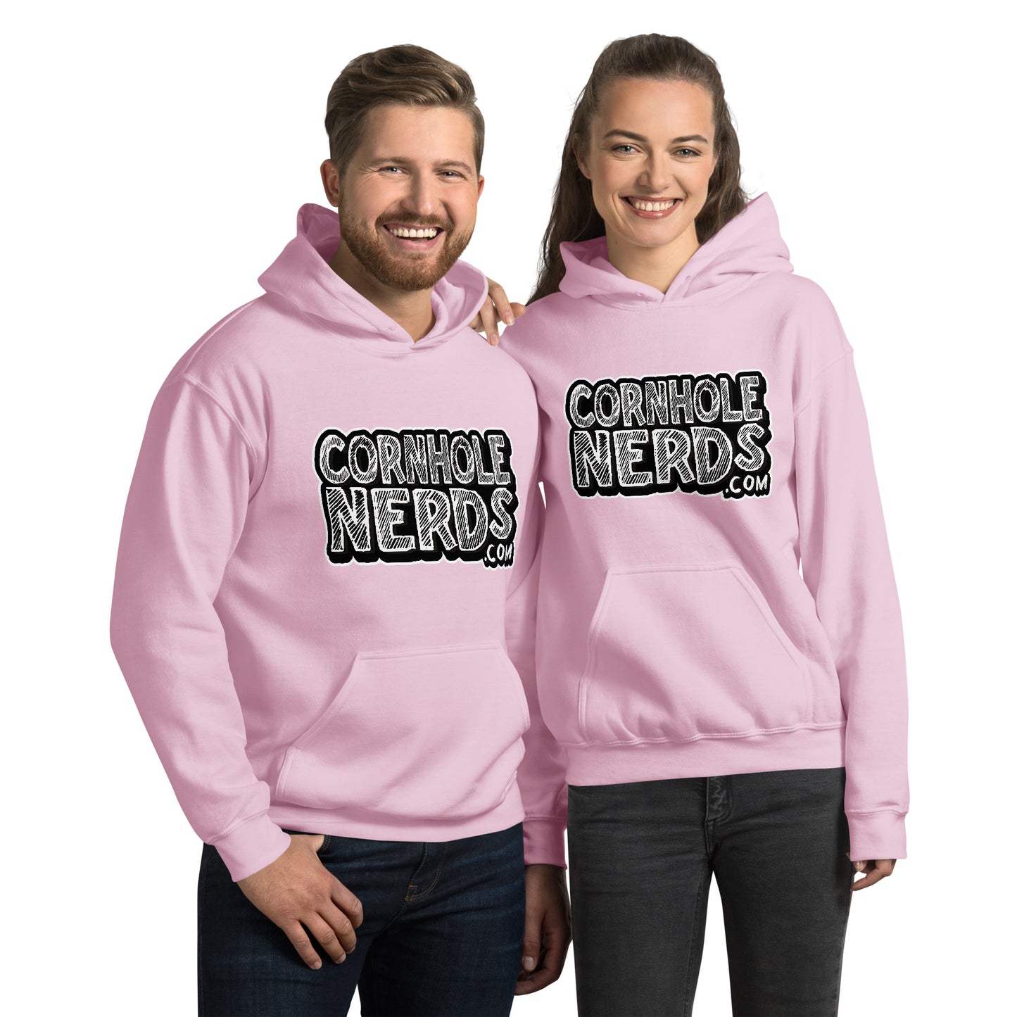 Cornhole Nerds Chalk Board Unisex Hoodie