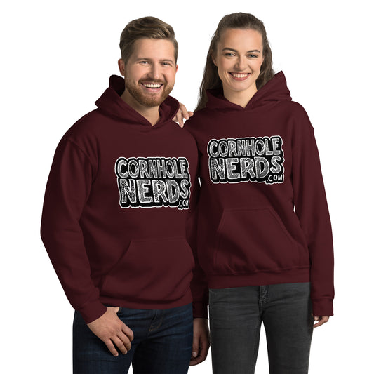 Cornhole Nerds Chalk Board Unisex Hoodie