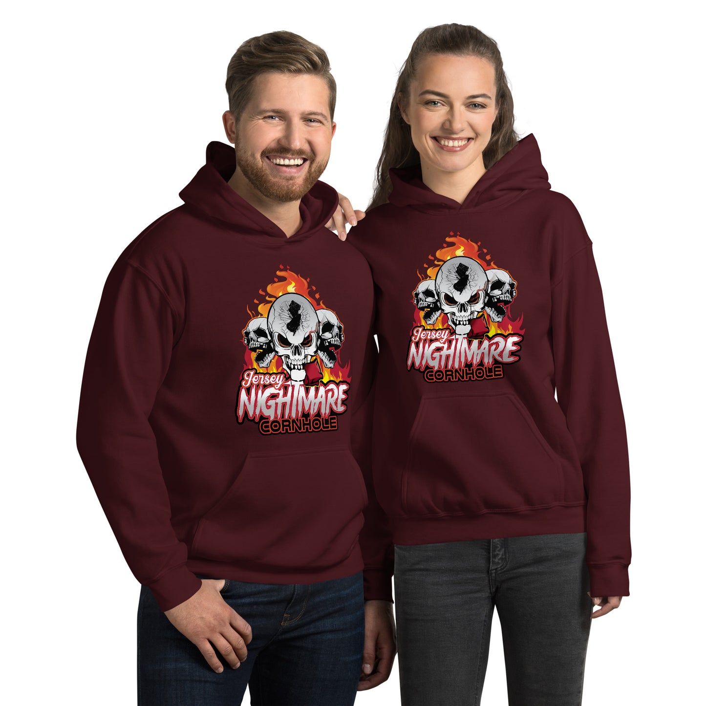 Jersey Nightmare Cornhole Unisex Hoodie