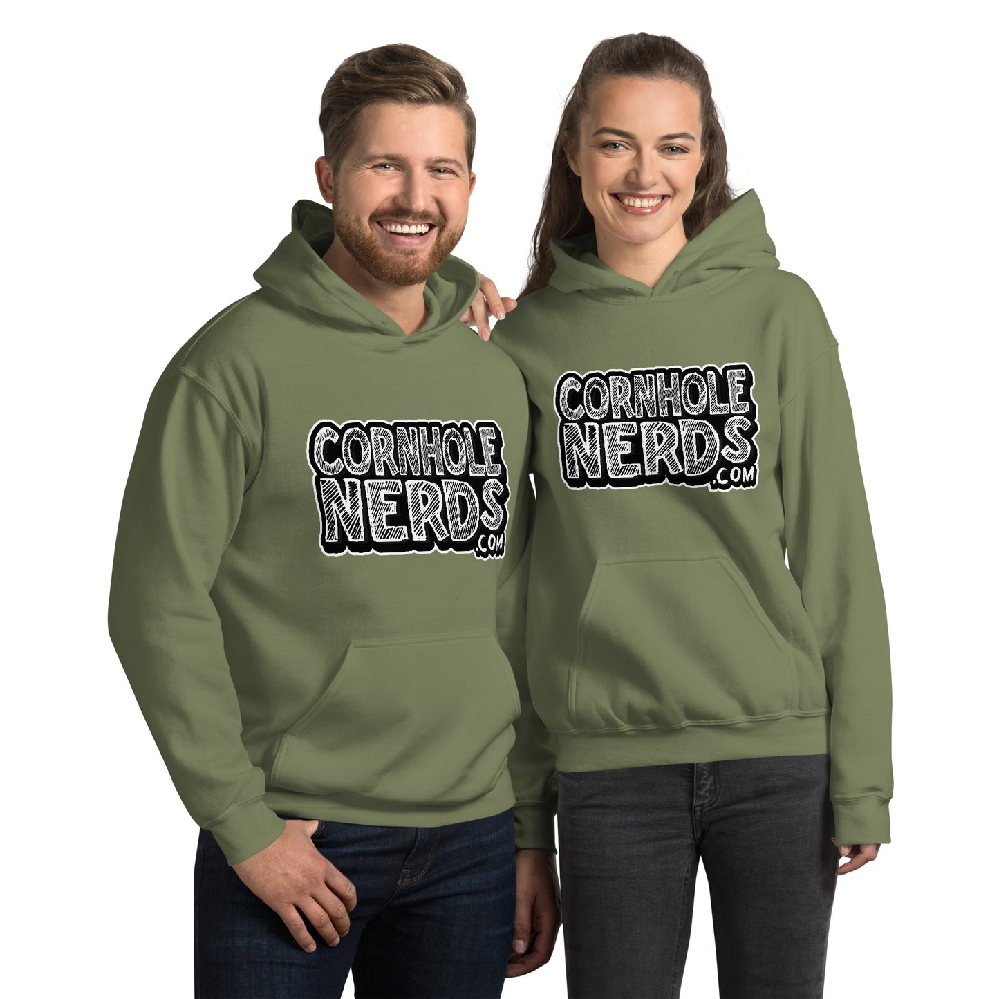 Cornhole Nerds Chalk Board Unisex Hoodie