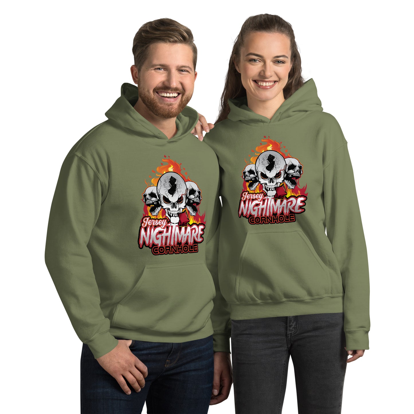 Jersey Nightmare Cornhole Unisex Hoodie