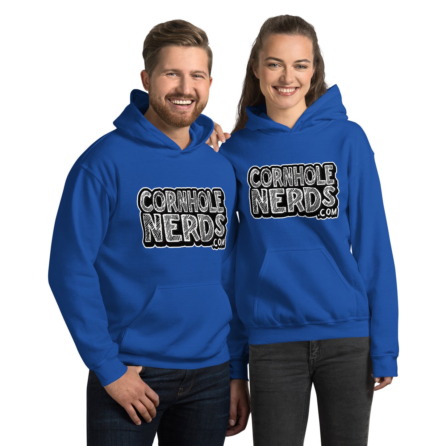 Cornhole Nerds Chalk Board Unisex Hoodie