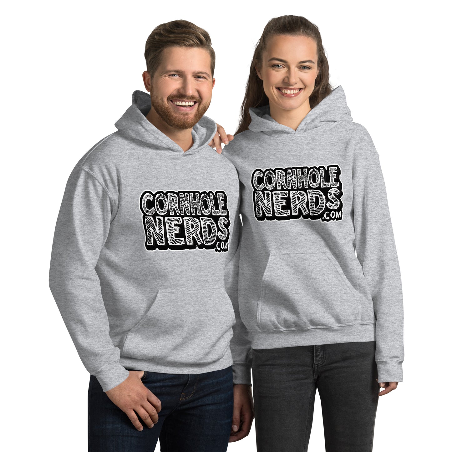 Cornhole Nerds Chalk Board Unisex Hoodie