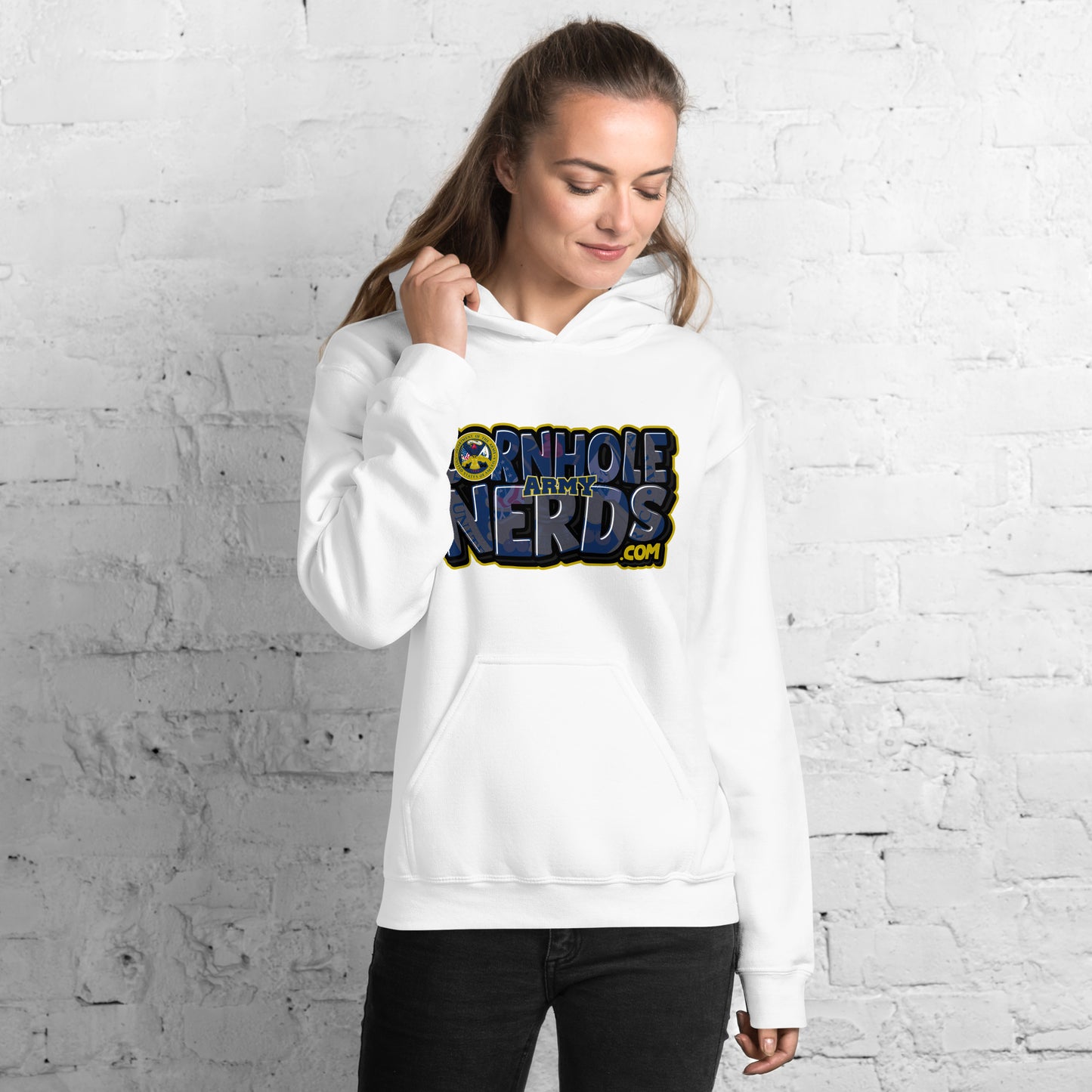 Cornhole Nerds Army Unisex Hoodie