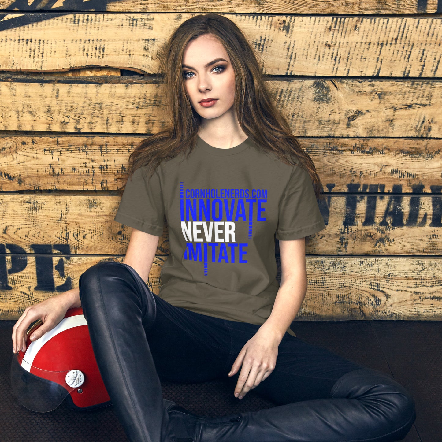 Cornhole Nerds Innovate Never Imitate Unisex t-shirt