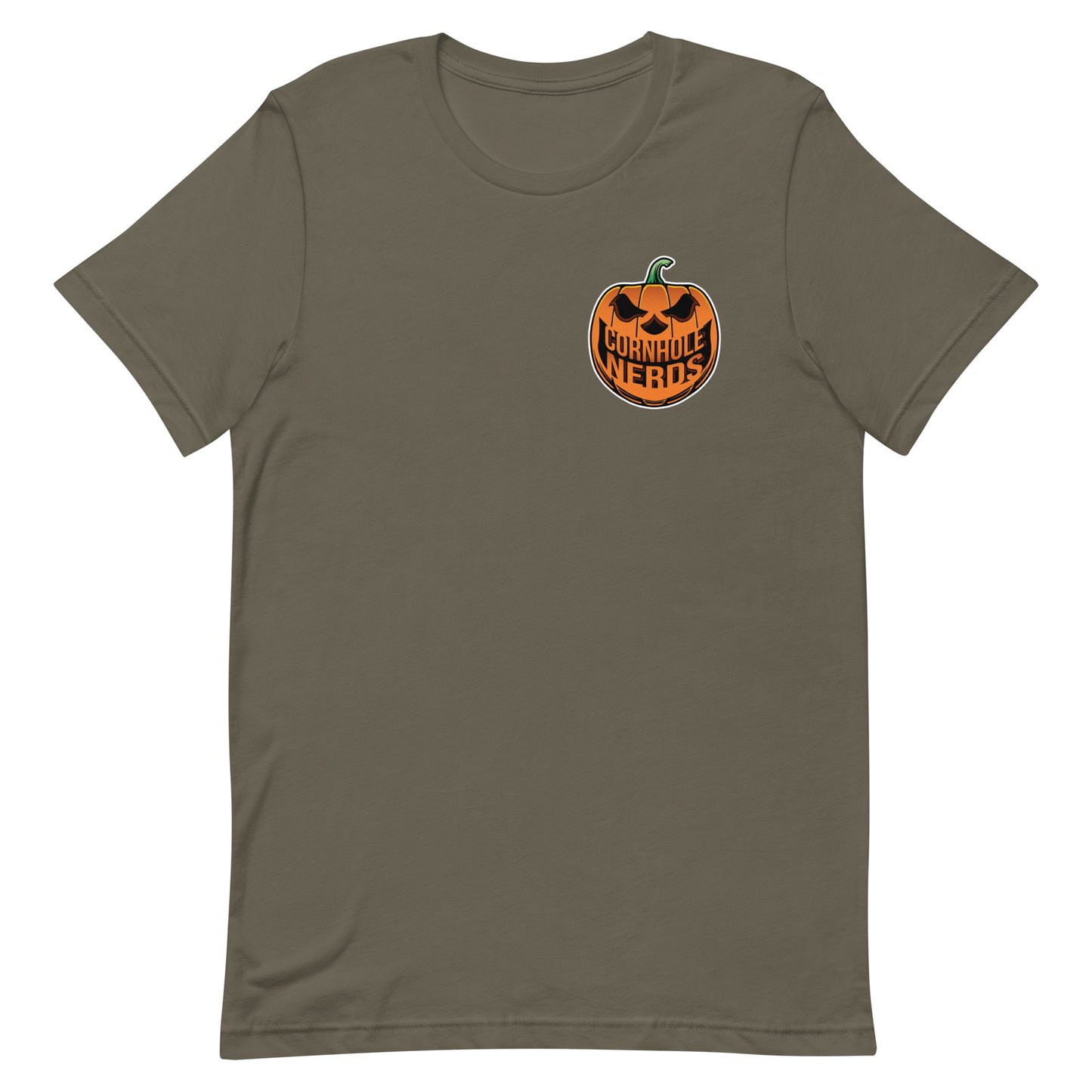 Cornhole Nerds Nerd-o-lantern logo/Bones logo Unisex t-shirt