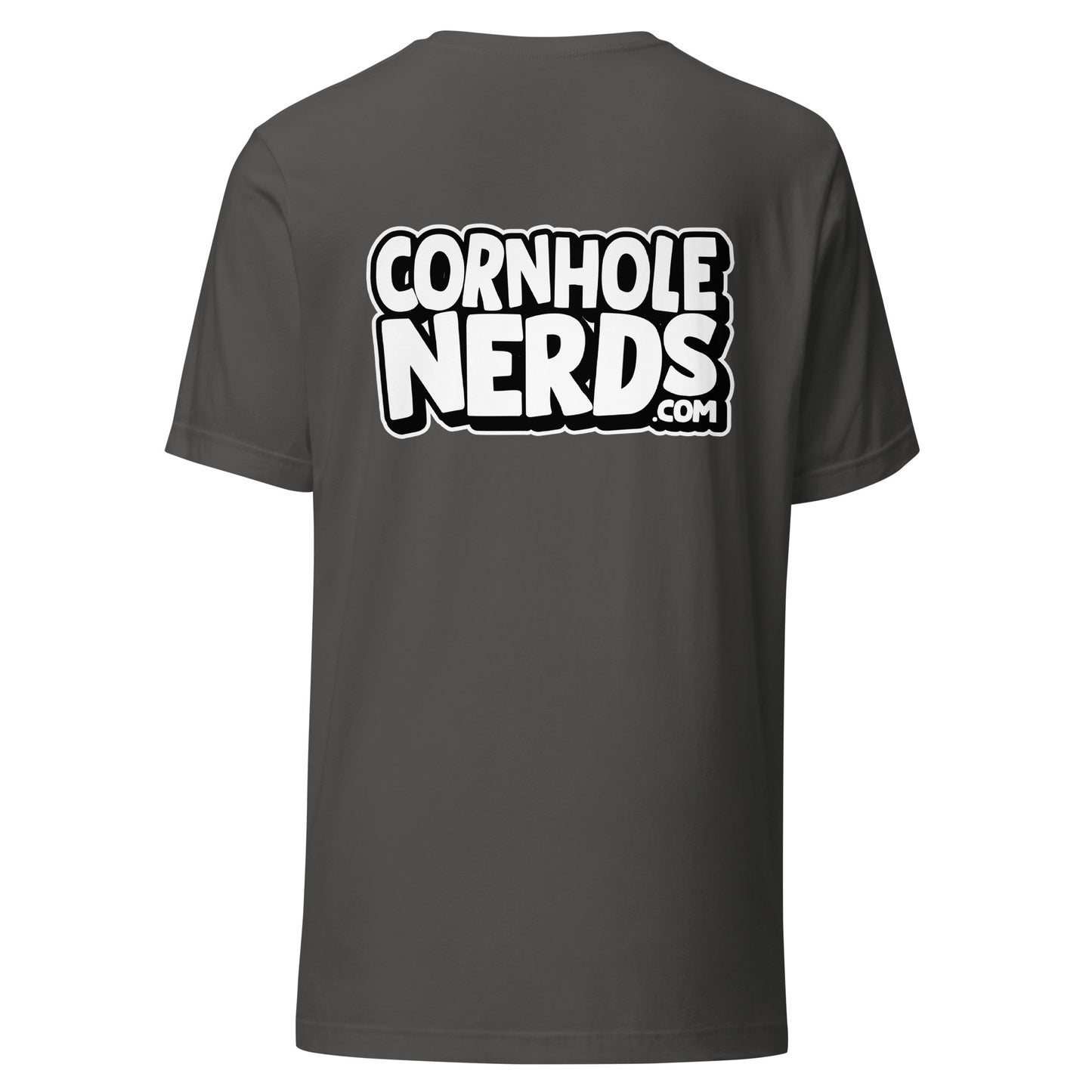 Cornhole Nerds front and back logo Unisex t-shirt