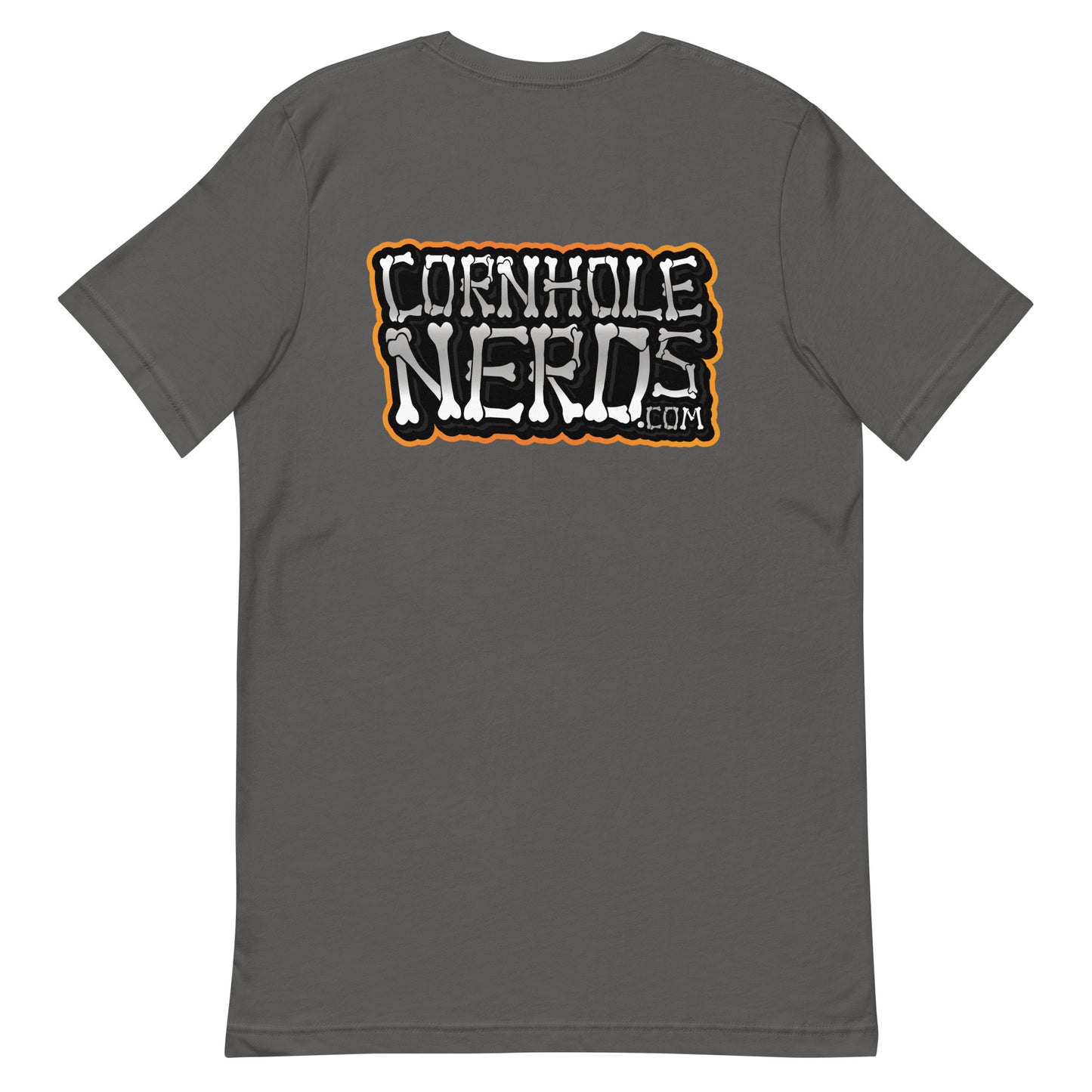 Cornhole Nerds Nerd-o-lantern logo/Bones logo Unisex t-shirt