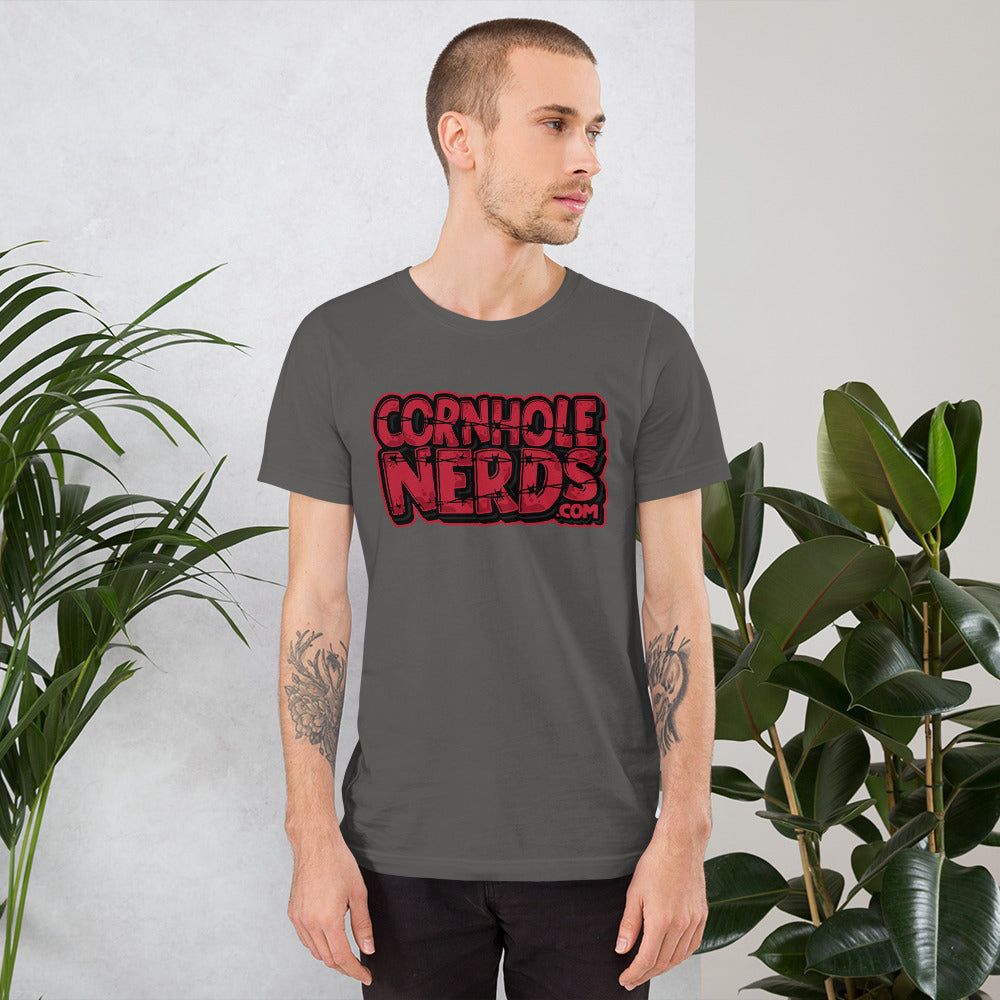 Red/Black Barbed wire Nerds Unisex t-shirt