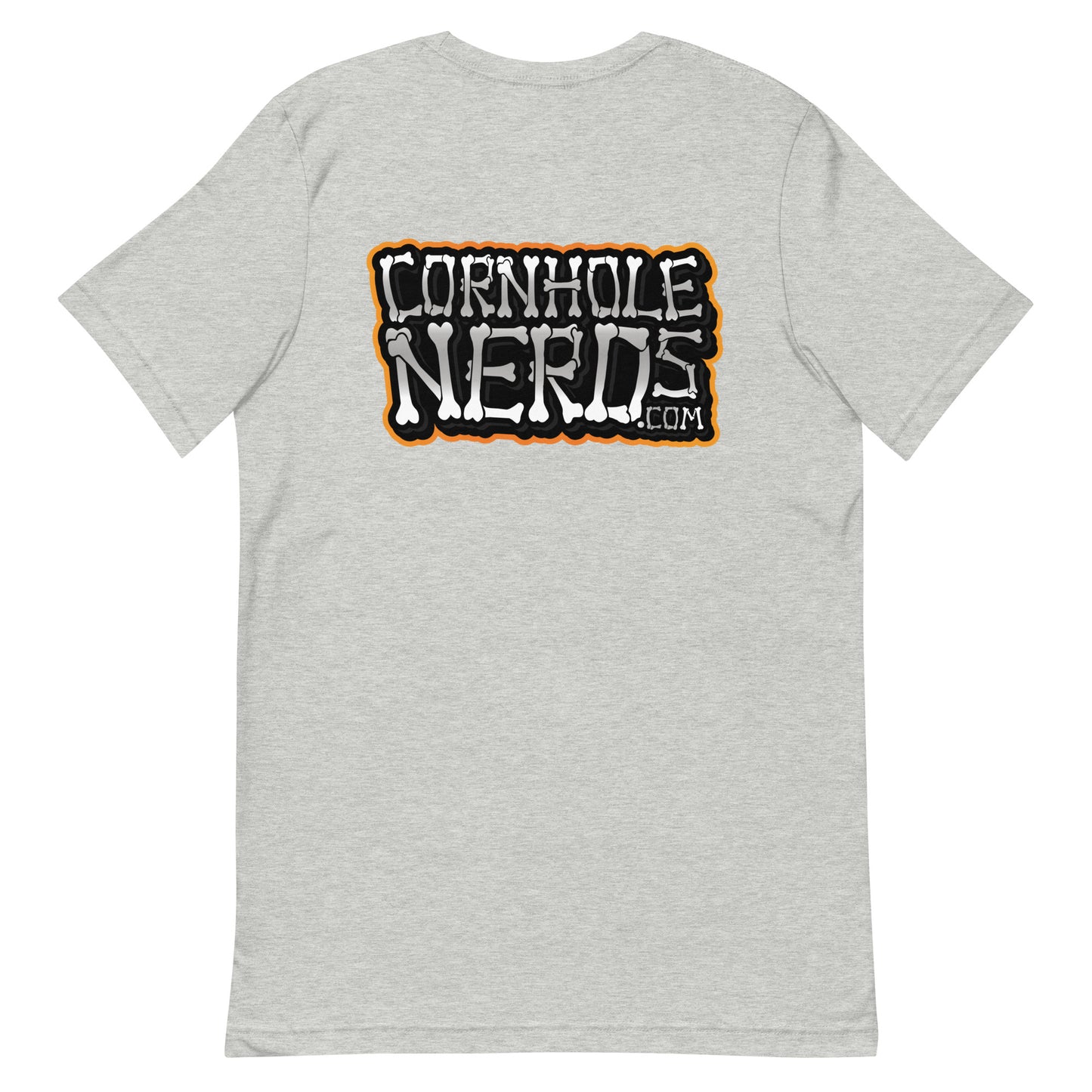 Cornhole Nerds Nerd-o-lantern logo/Bones logo Unisex t-shirt