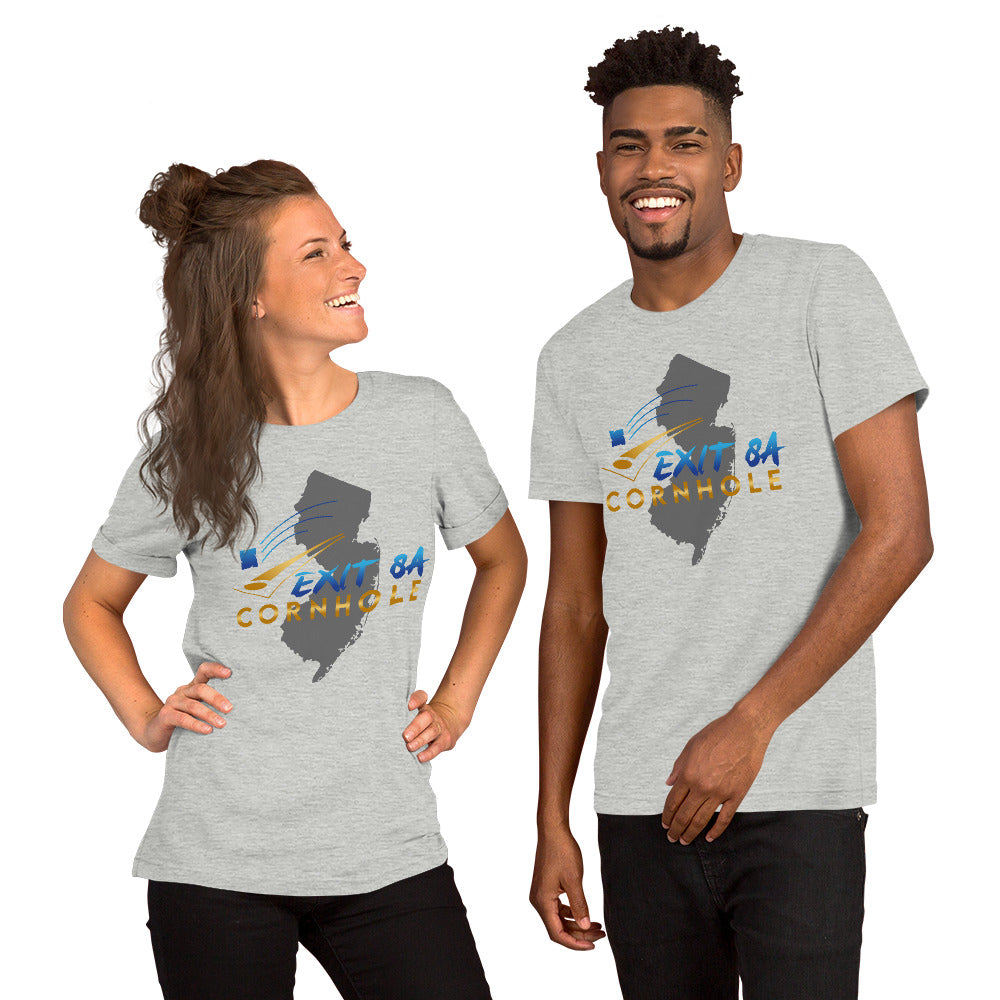 Exit 8A Cornhole Unisex t-shirt