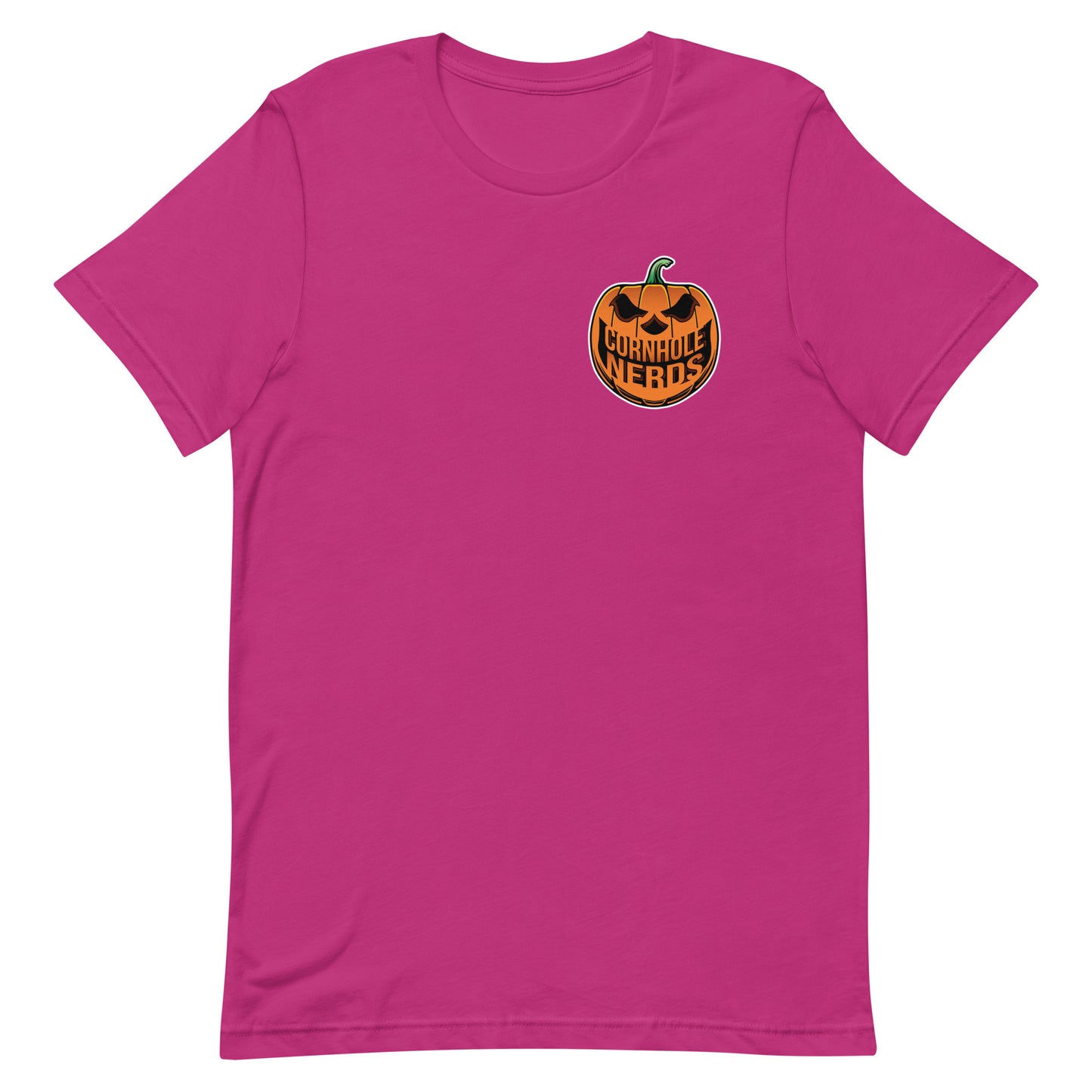 Cornhole Nerds Nerd-o-lantern logo/Bones logo Unisex t-shirt