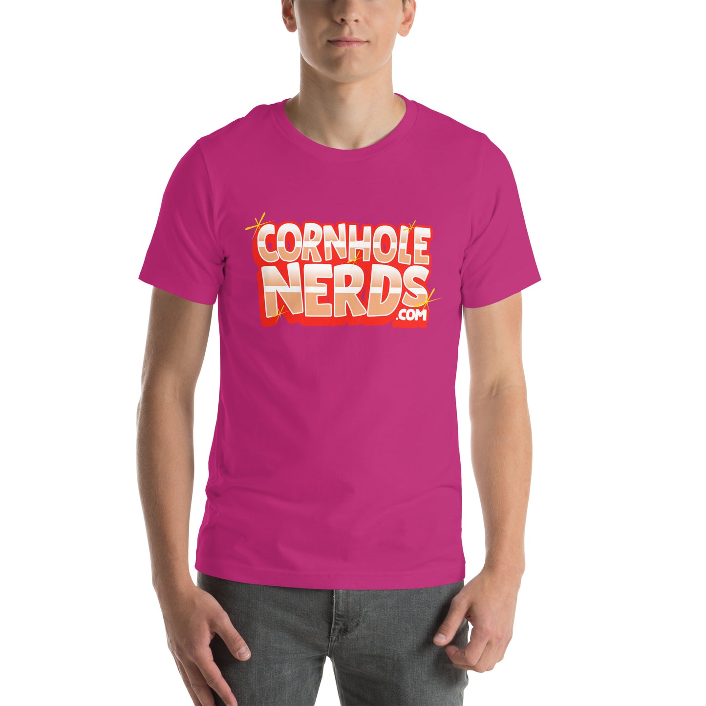 Cornhole Nerds logo Unisex t-shirt