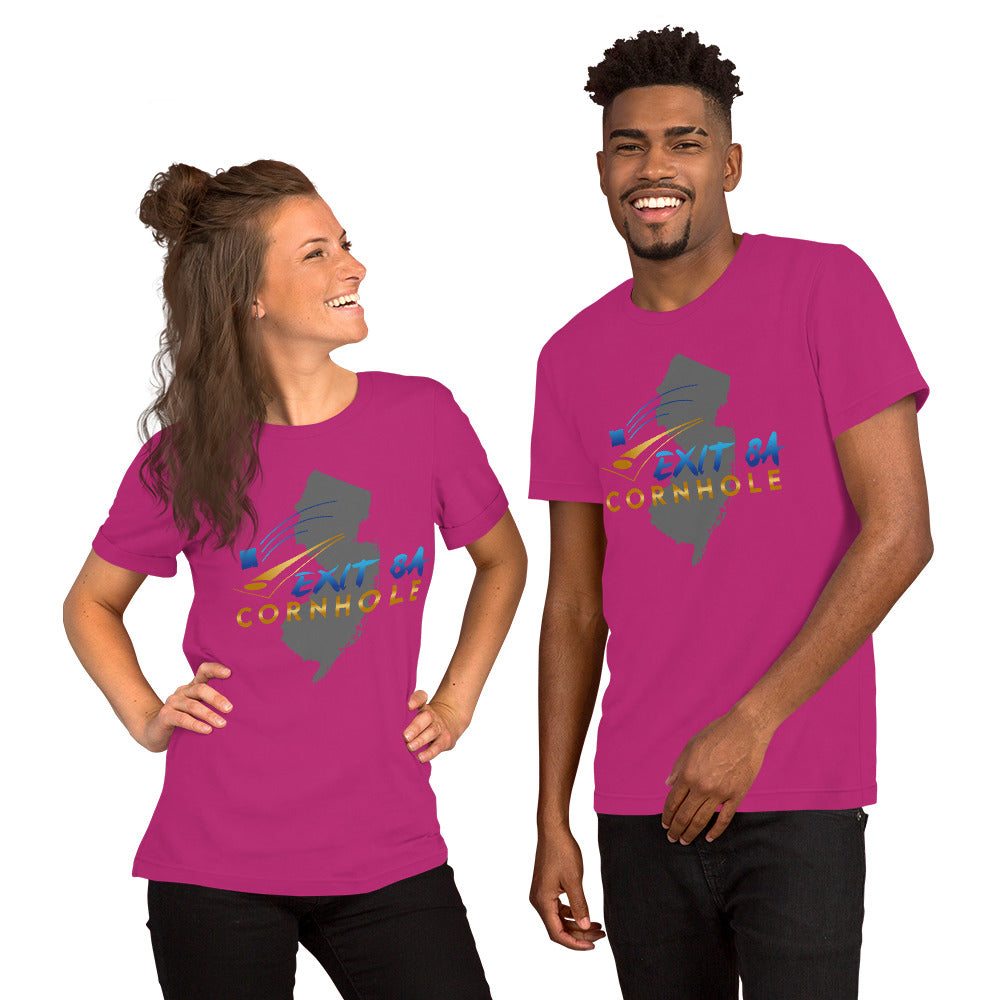 Exit 8A Cornhole Unisex t-shirt