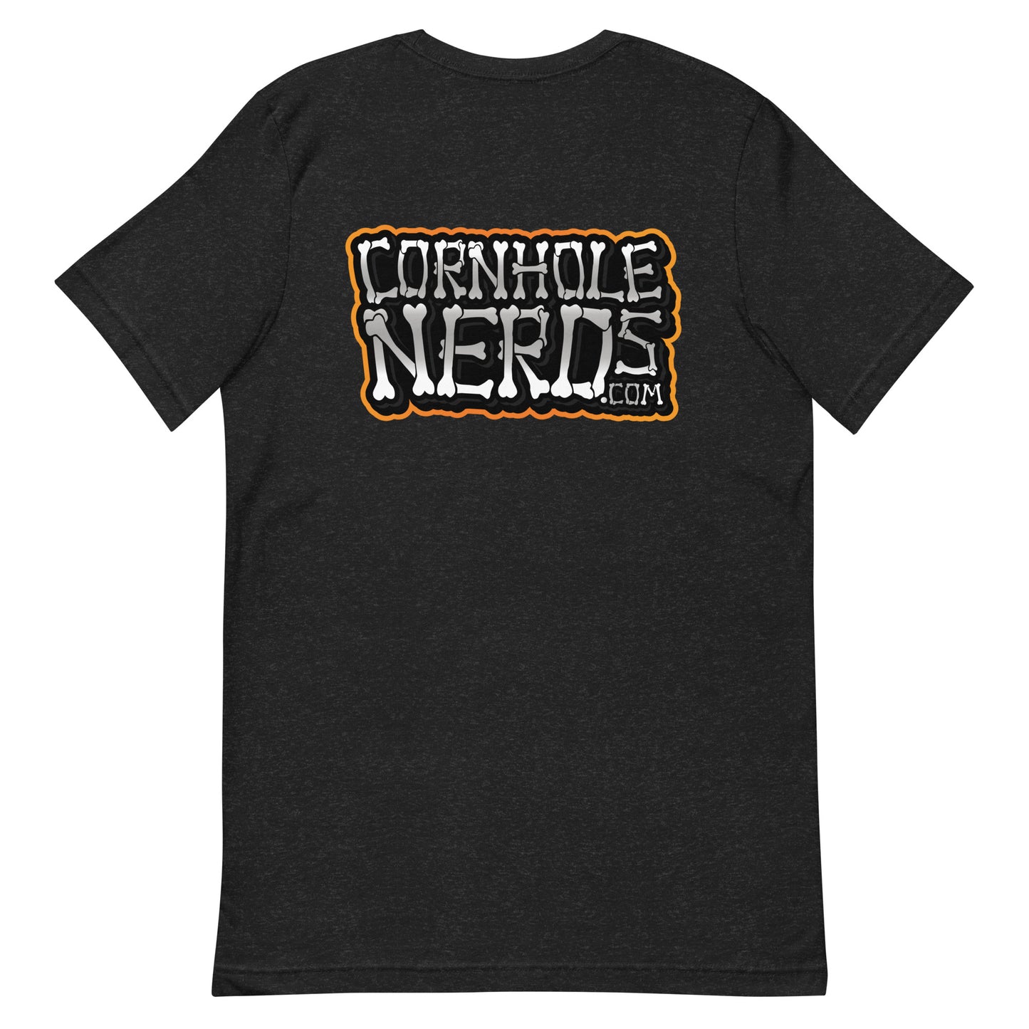 Cornhole Nerds Nerd-o-lantern logo/Bones logo Unisex t-shirt