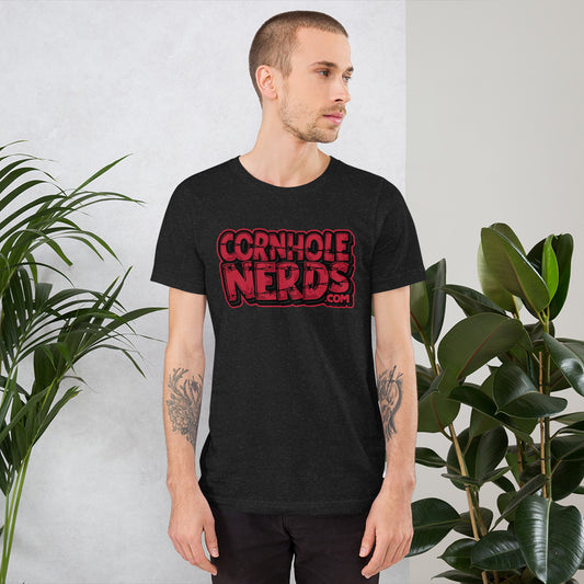 Red/Black Barbed wire Nerds Unisex t-shirt
