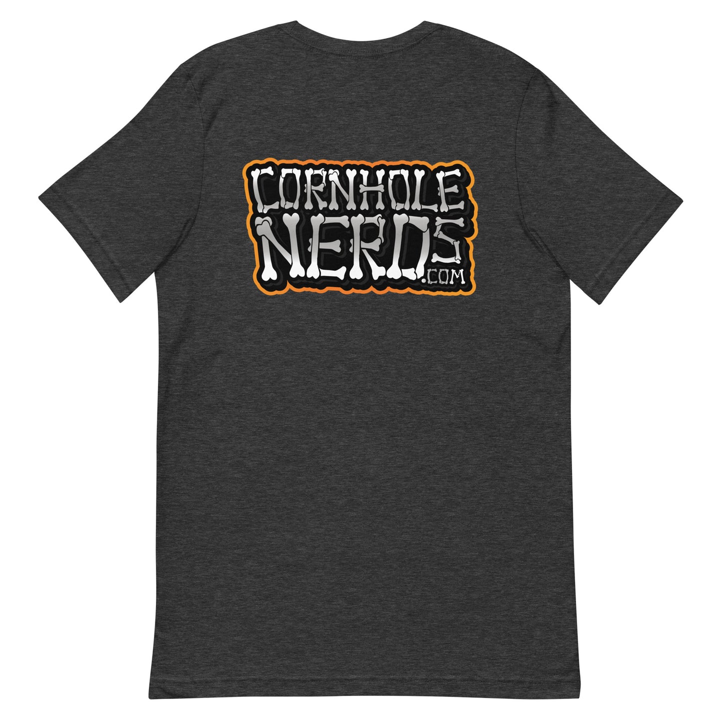 Cornhole Nerds Nerd-o-lantern logo/Bones logo Unisex t-shirt
