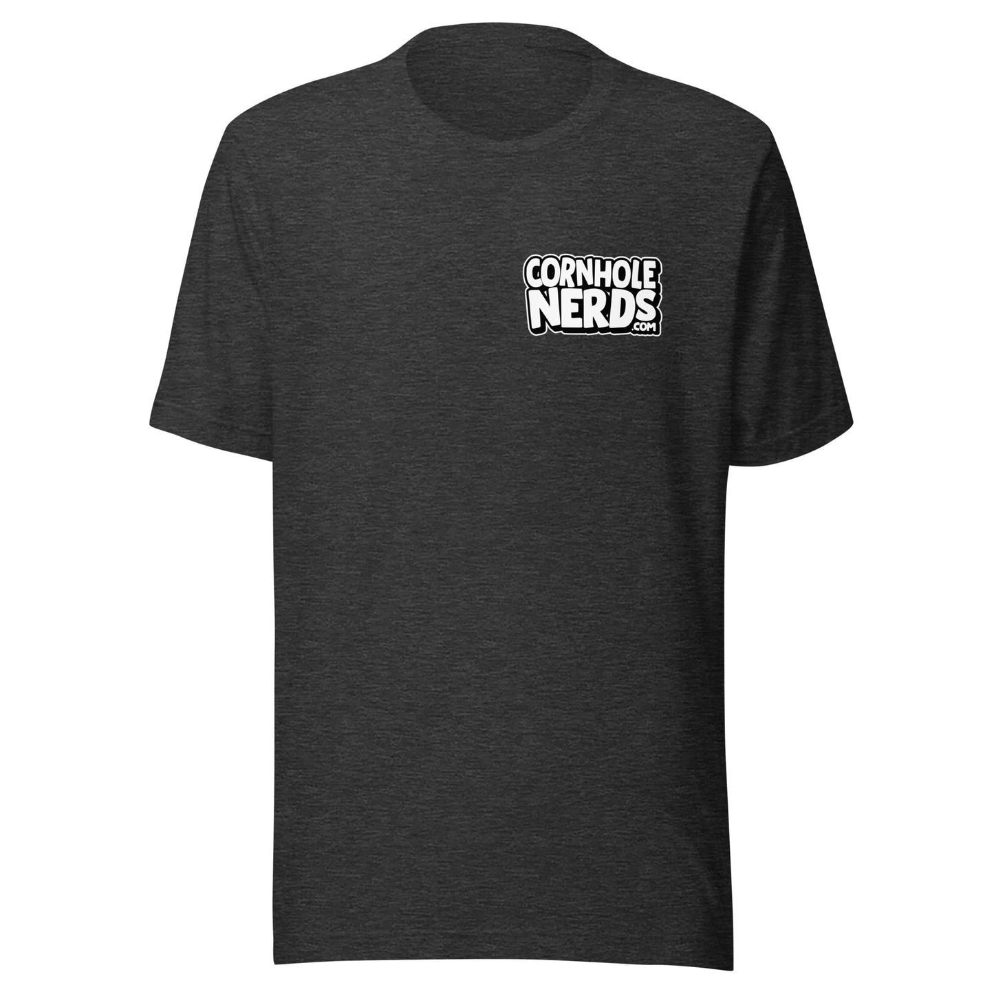 Cornhole Nerds front and back logo Unisex t-shirt