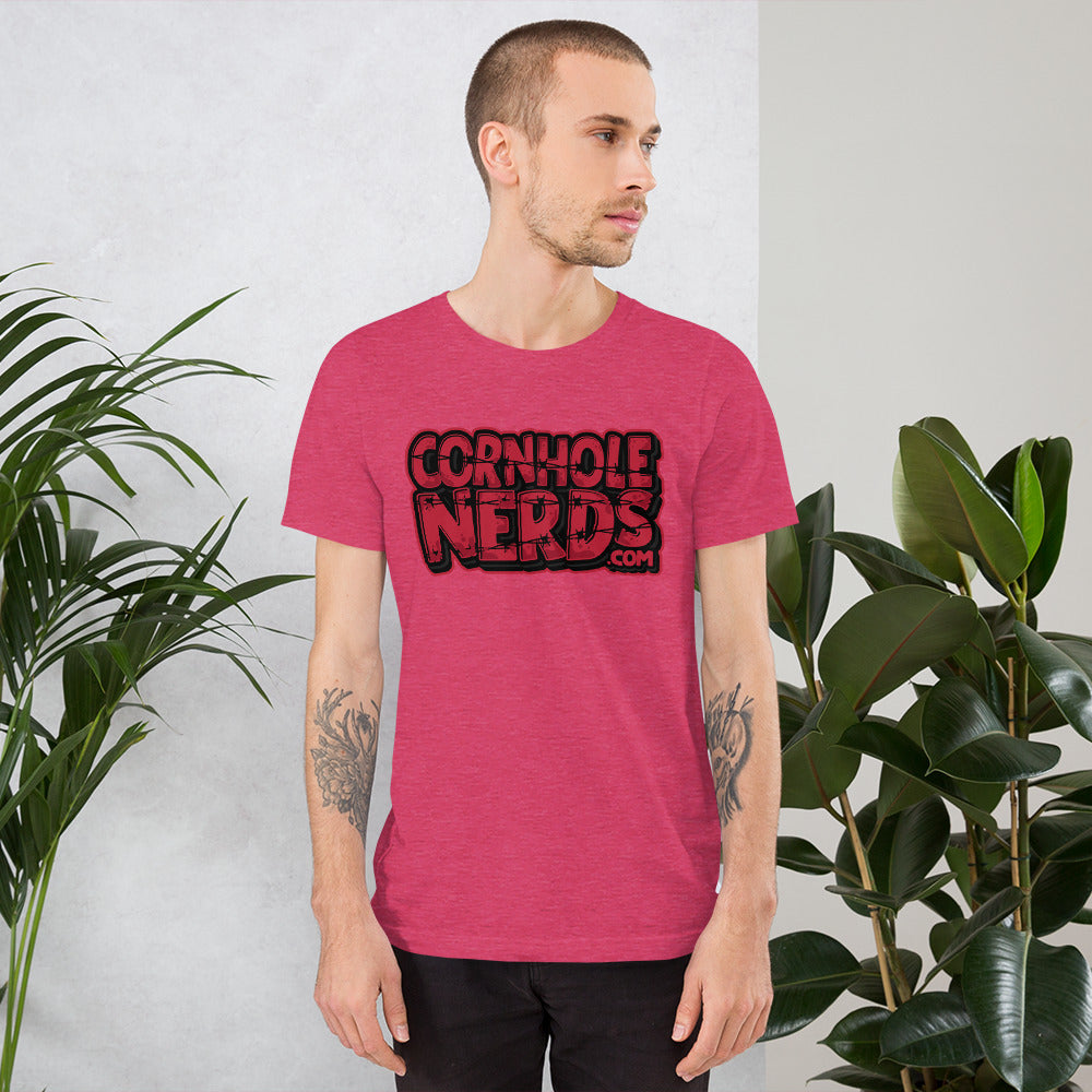Red/Black Barbed wire Nerds Unisex t-shirt