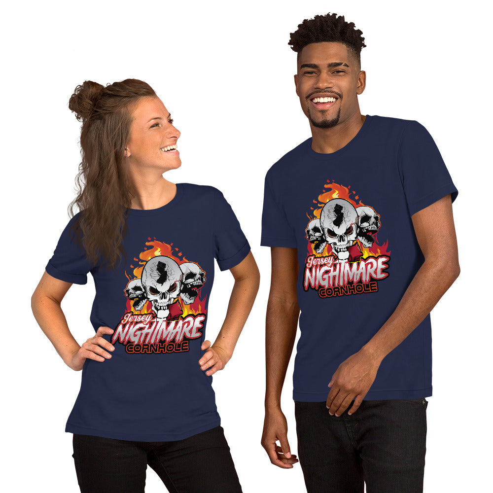 Jersey Nightmare Cornhole Unisex t-shirt