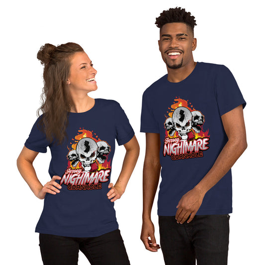 Jersey Nightmare Cornhole Unisex t-shirt