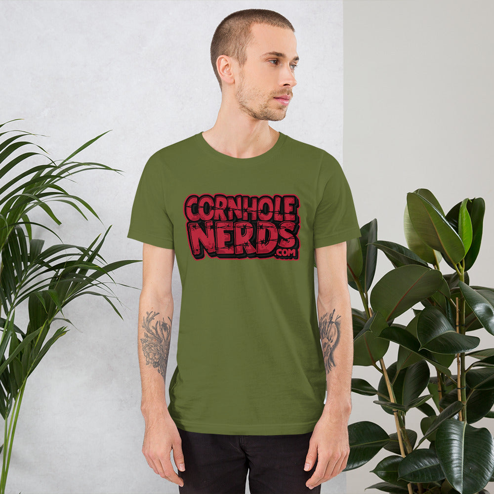 Red/Black Barbed wire Nerds Unisex t-shirt
