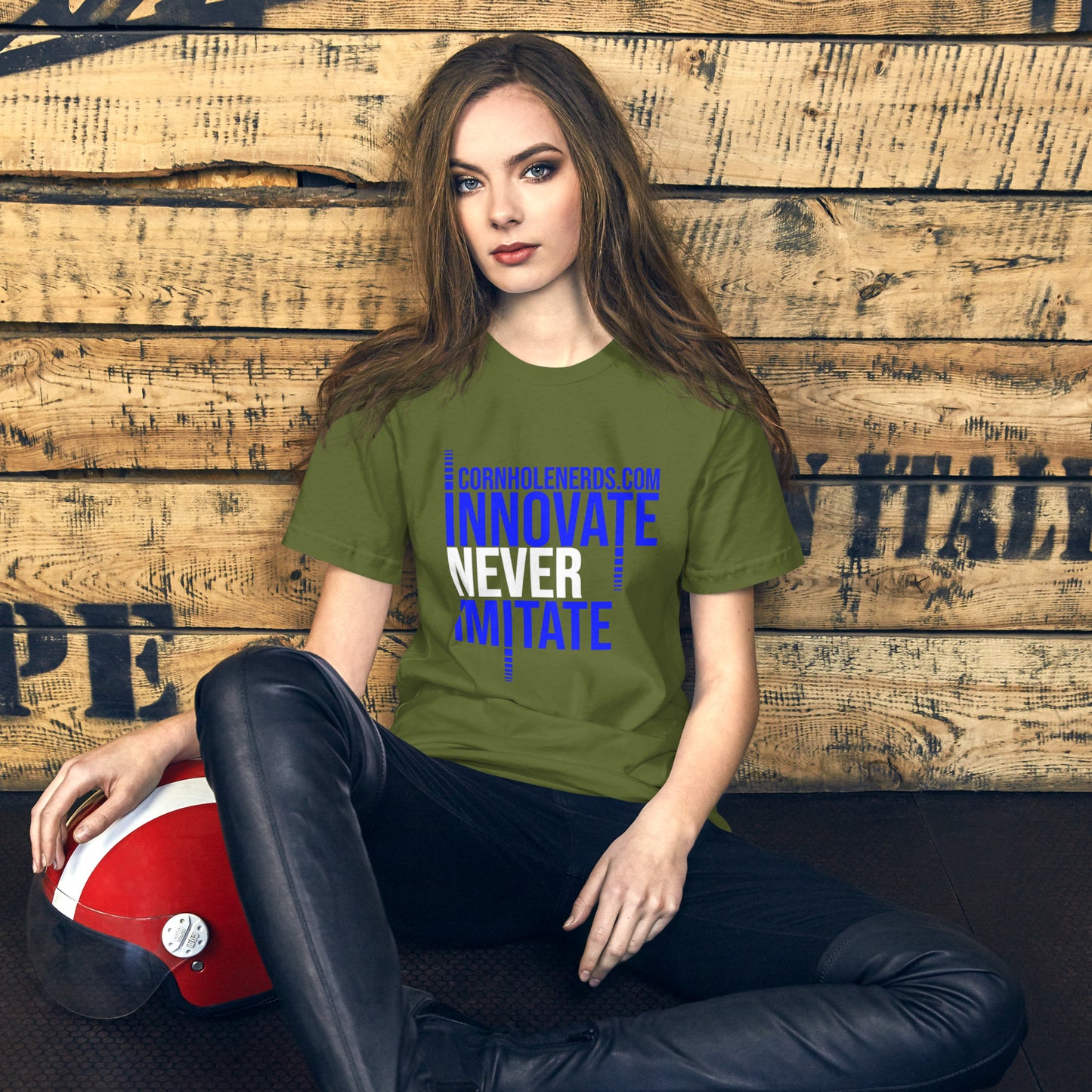 Cornhole Nerds Innovate Never Imitate Unisex t-shirt