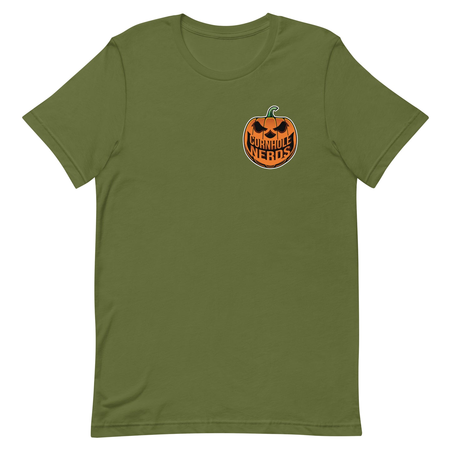 Cornhole Nerds Nerd-o-lantern logo/Bones logo Unisex t-shirt