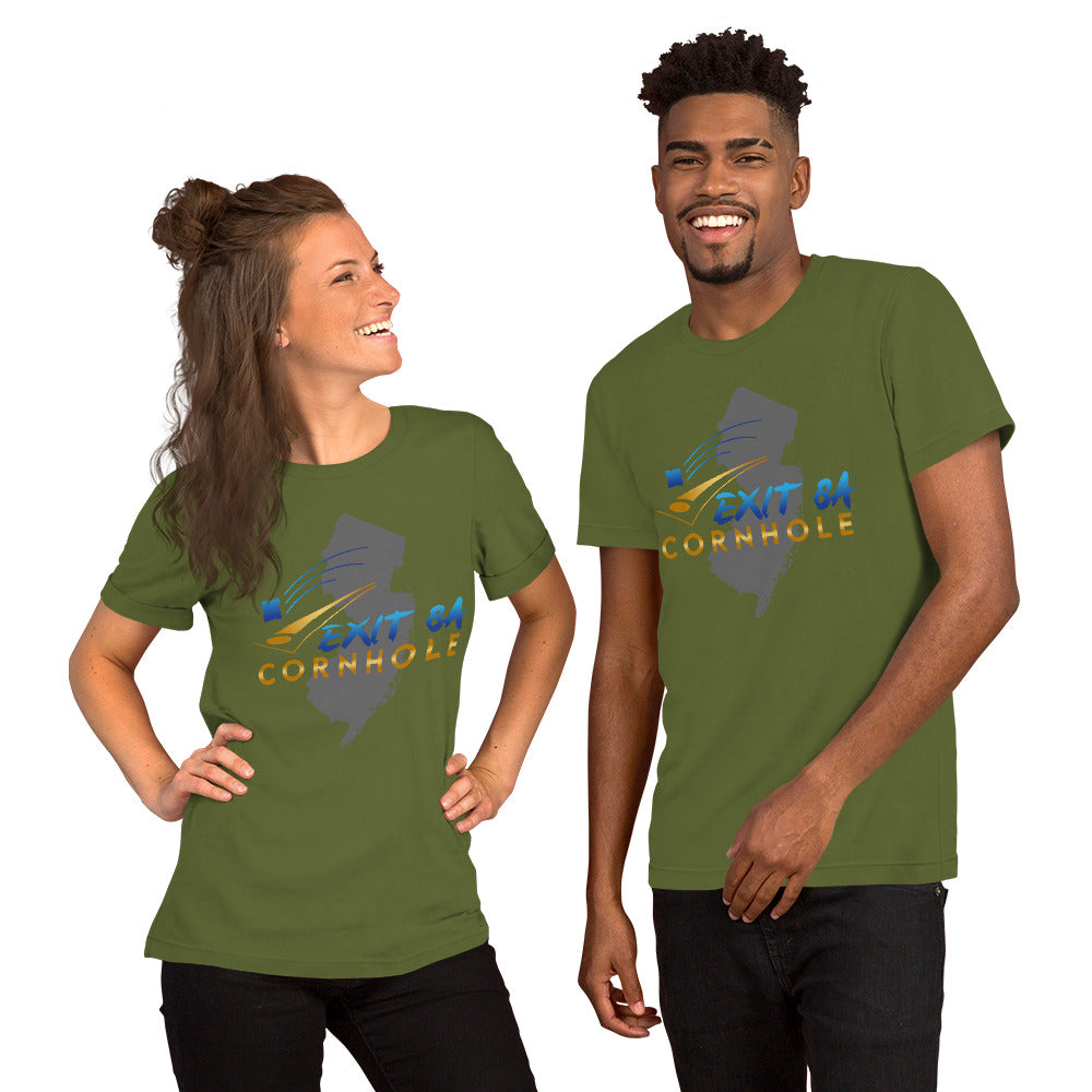 Exit 8A Cornhole Unisex t-shirt