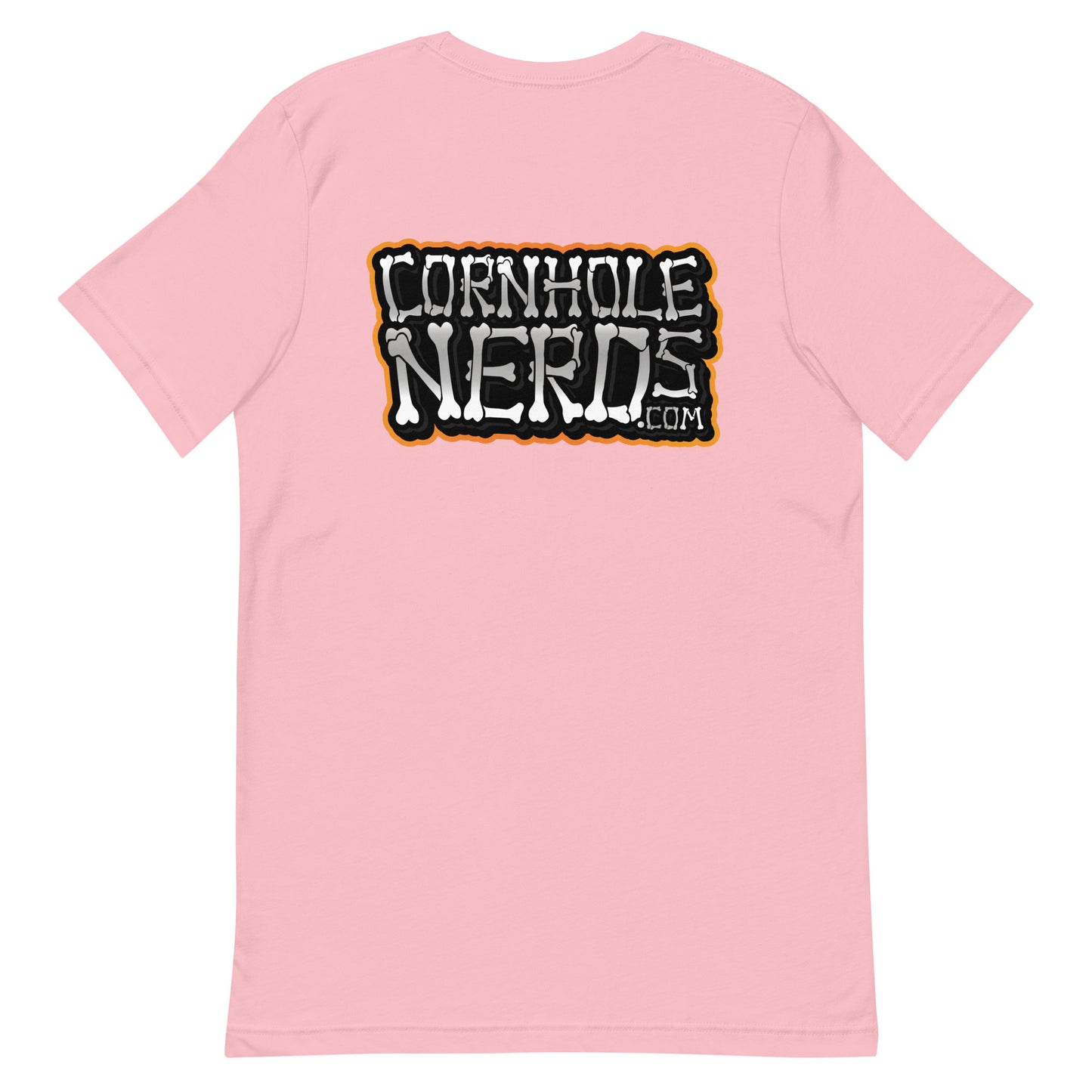 Cornhole Nerds Nerd-o-lantern logo/Bones logo Unisex t-shirt