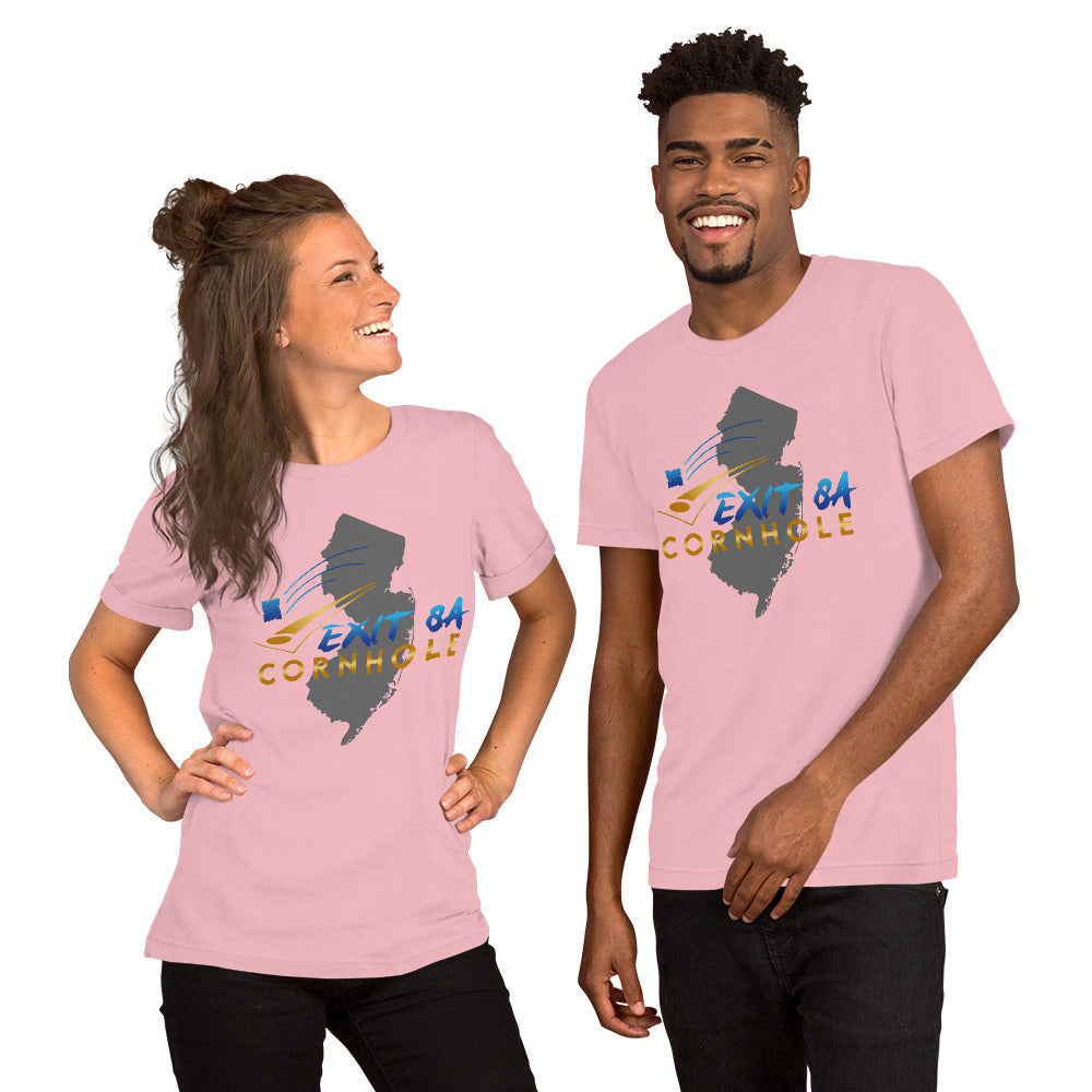 Exit 8A Cornhole Unisex t-shirt