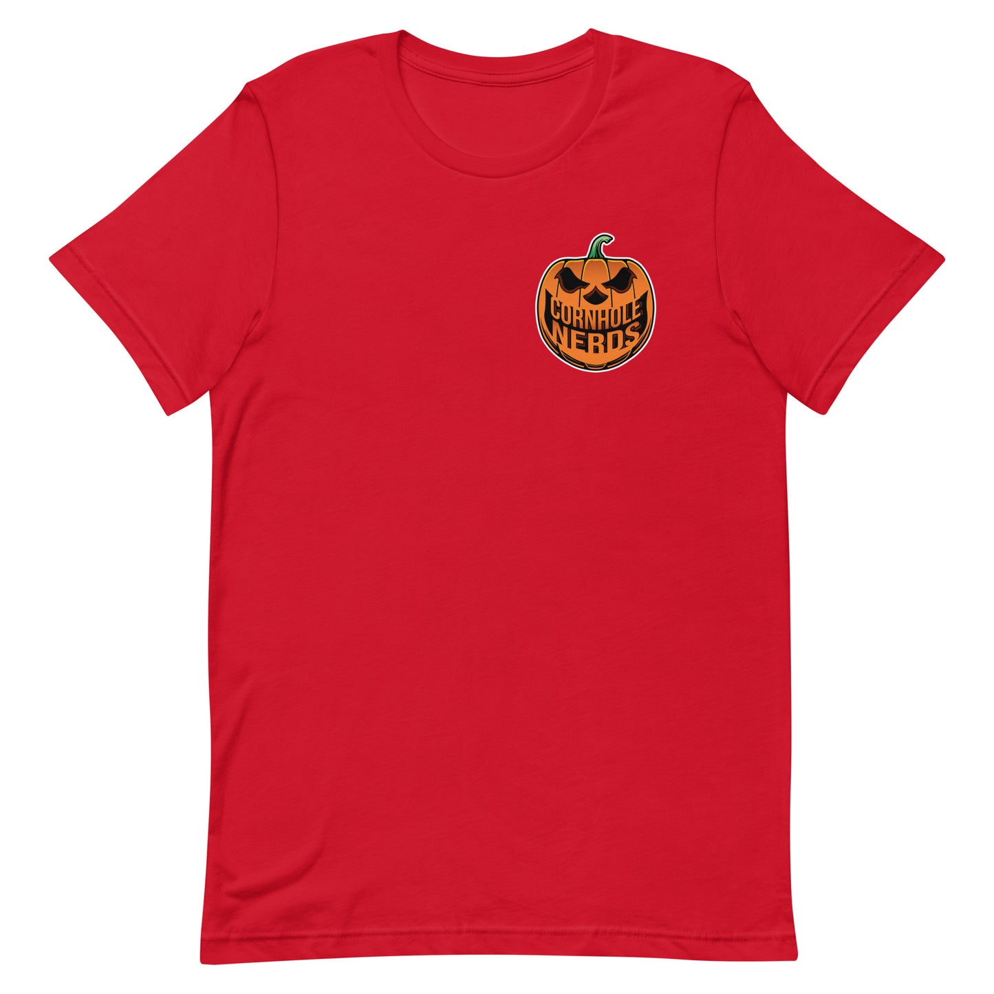 Cornhole Nerds Nerd-o-lantern logo/Bones logo Unisex t-shirt