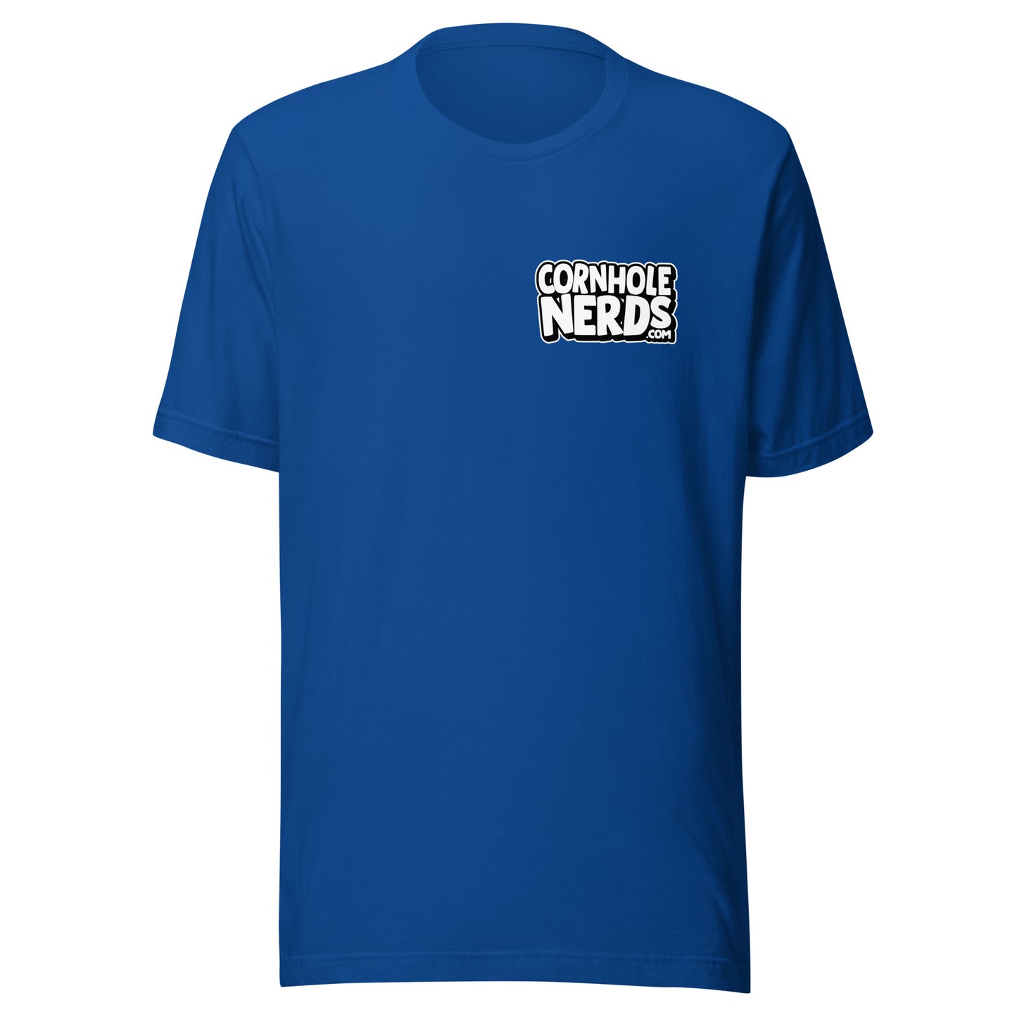 Cornhole Nerds front and back logo Unisex t-shirt
