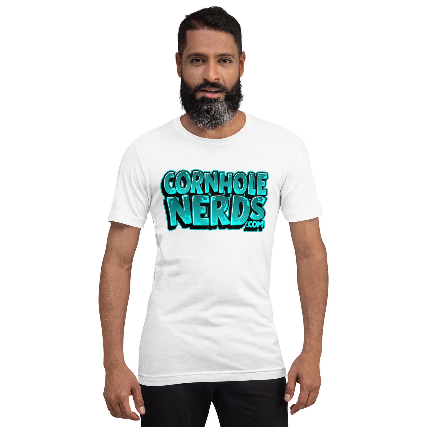 Cornhole Nerds "The Facebook profile pic Logo" Unisex t-shirt